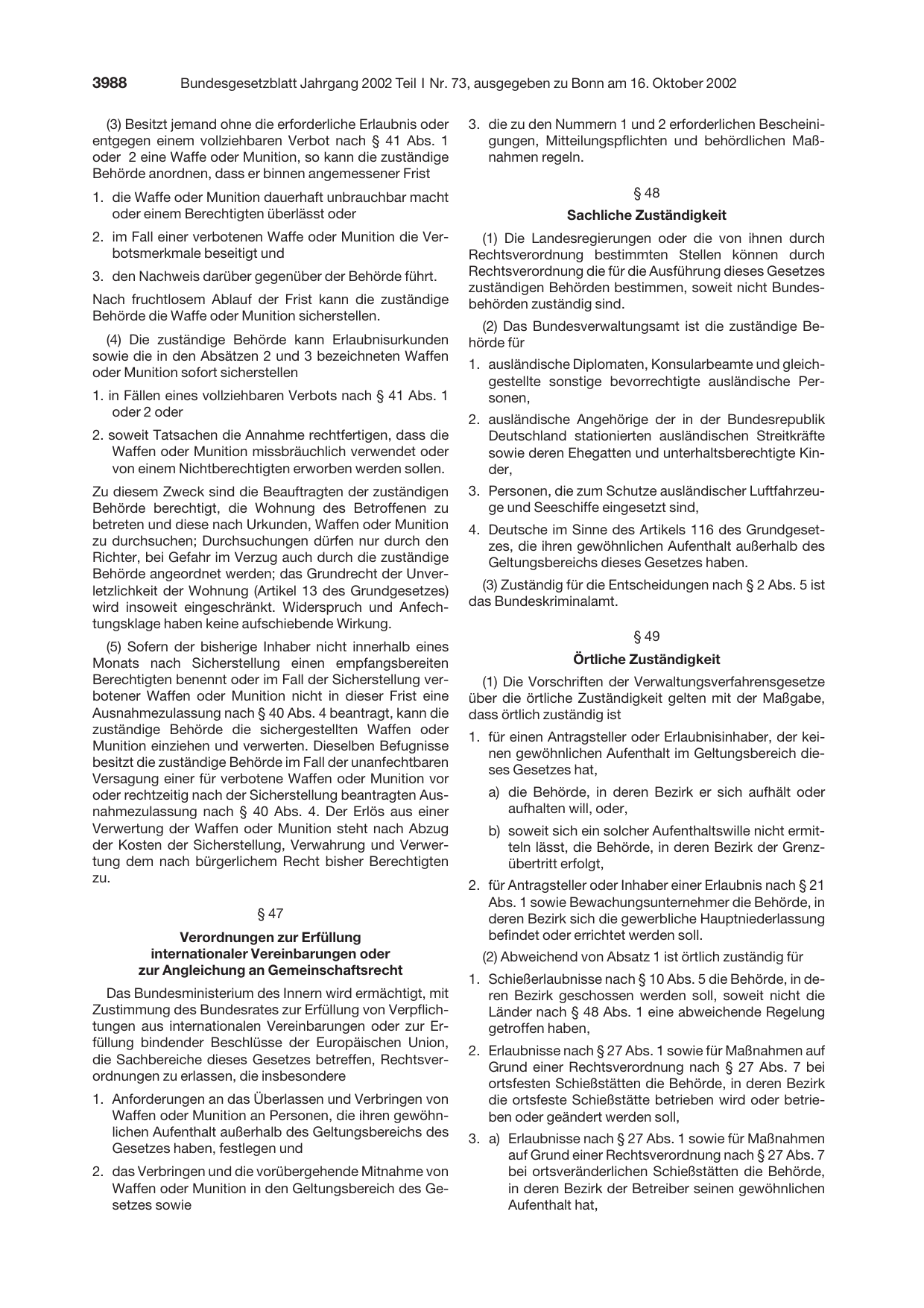 BGBl. 2002, Seite 3988 — Originalseite als Abbildung