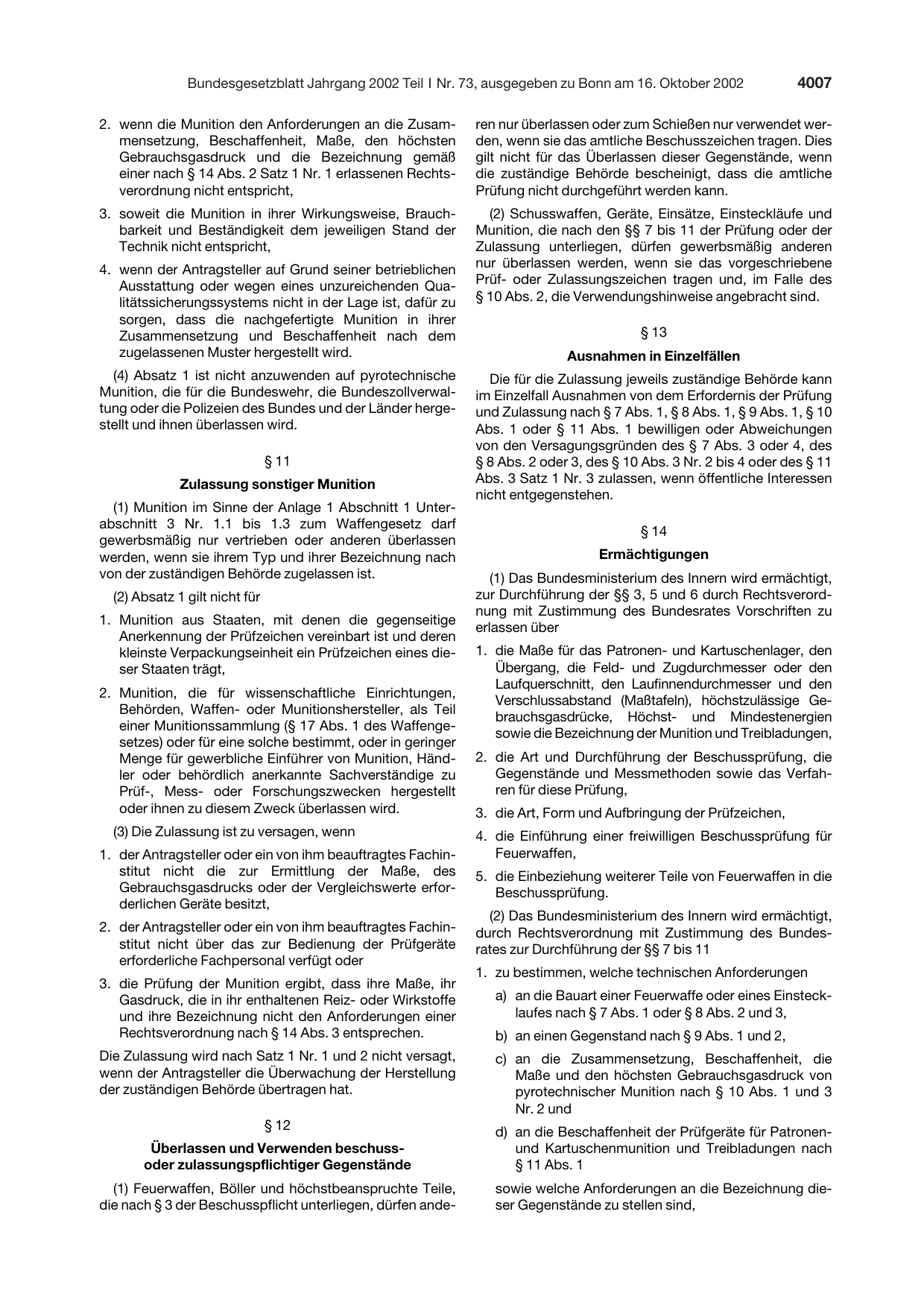 BGBl. 2002, Seite 4007 — Originalseite als Abbildung