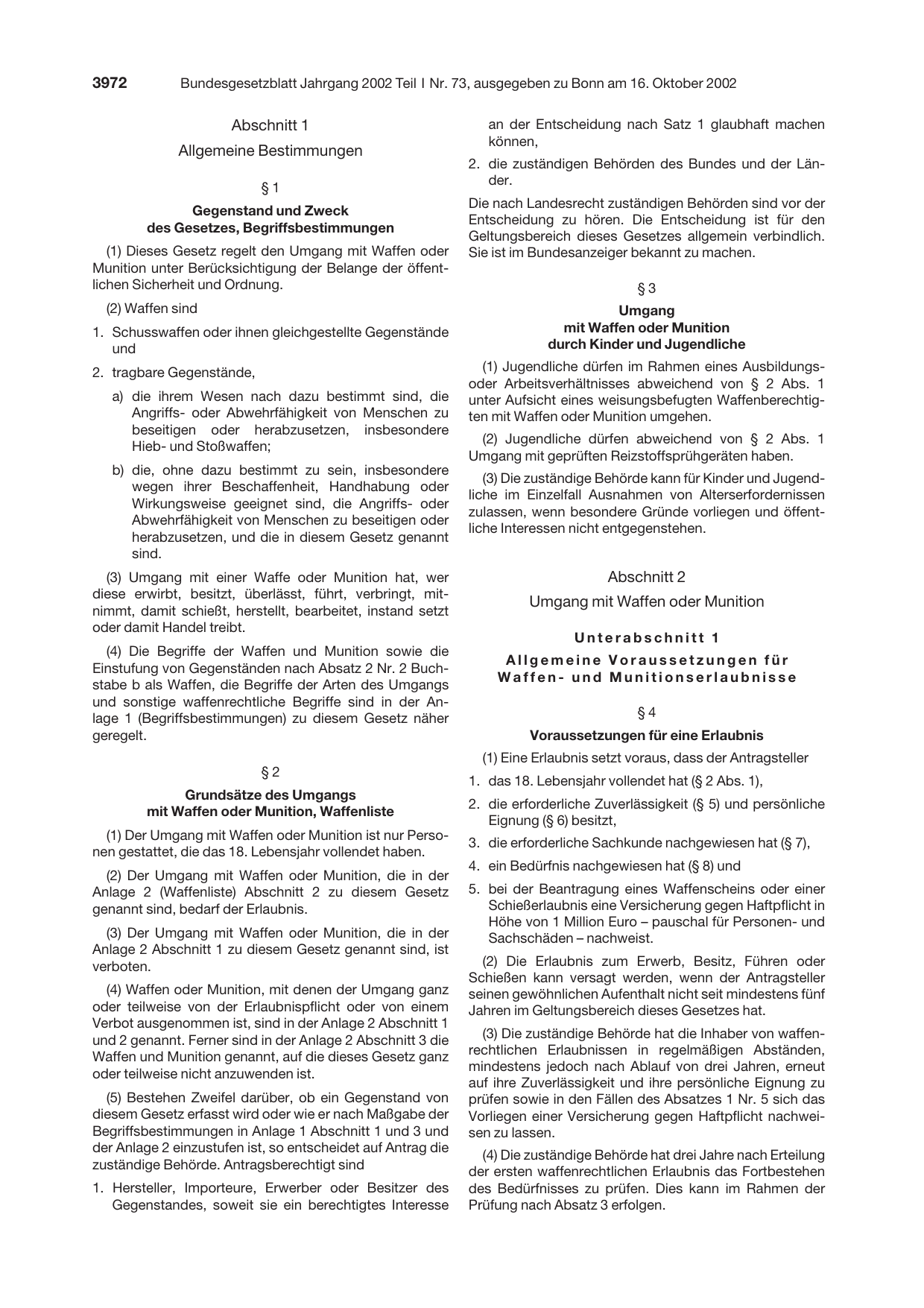 BGBl. 2002, Seite 3972 — Originalseite als Abbildung