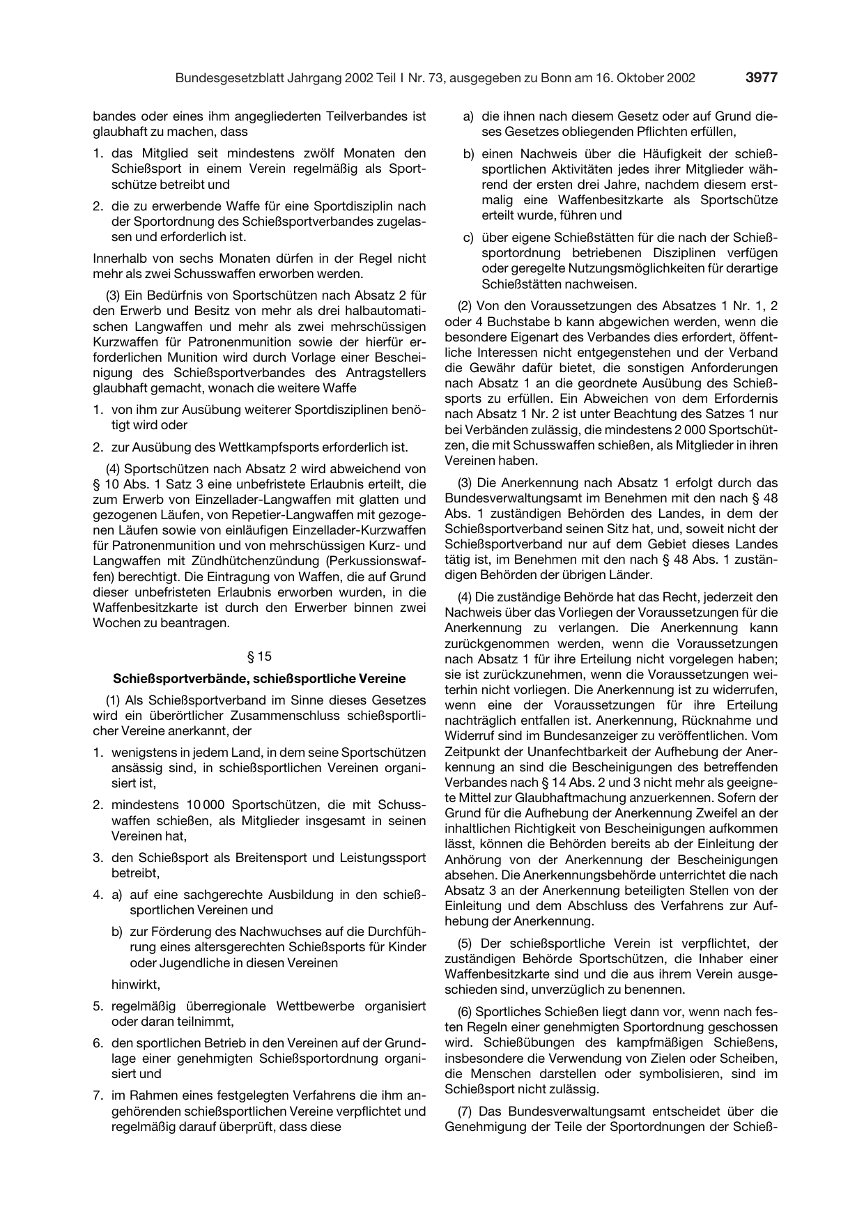 BGBl. 2002, Seite 3977 — Originalseite als Abbildung