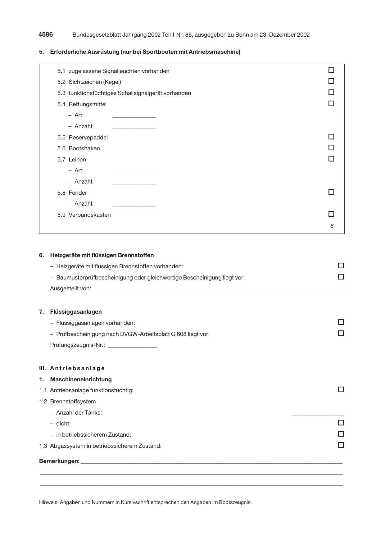 BGBl. 2002, Seite 4586 — Originalseite als Abbildung