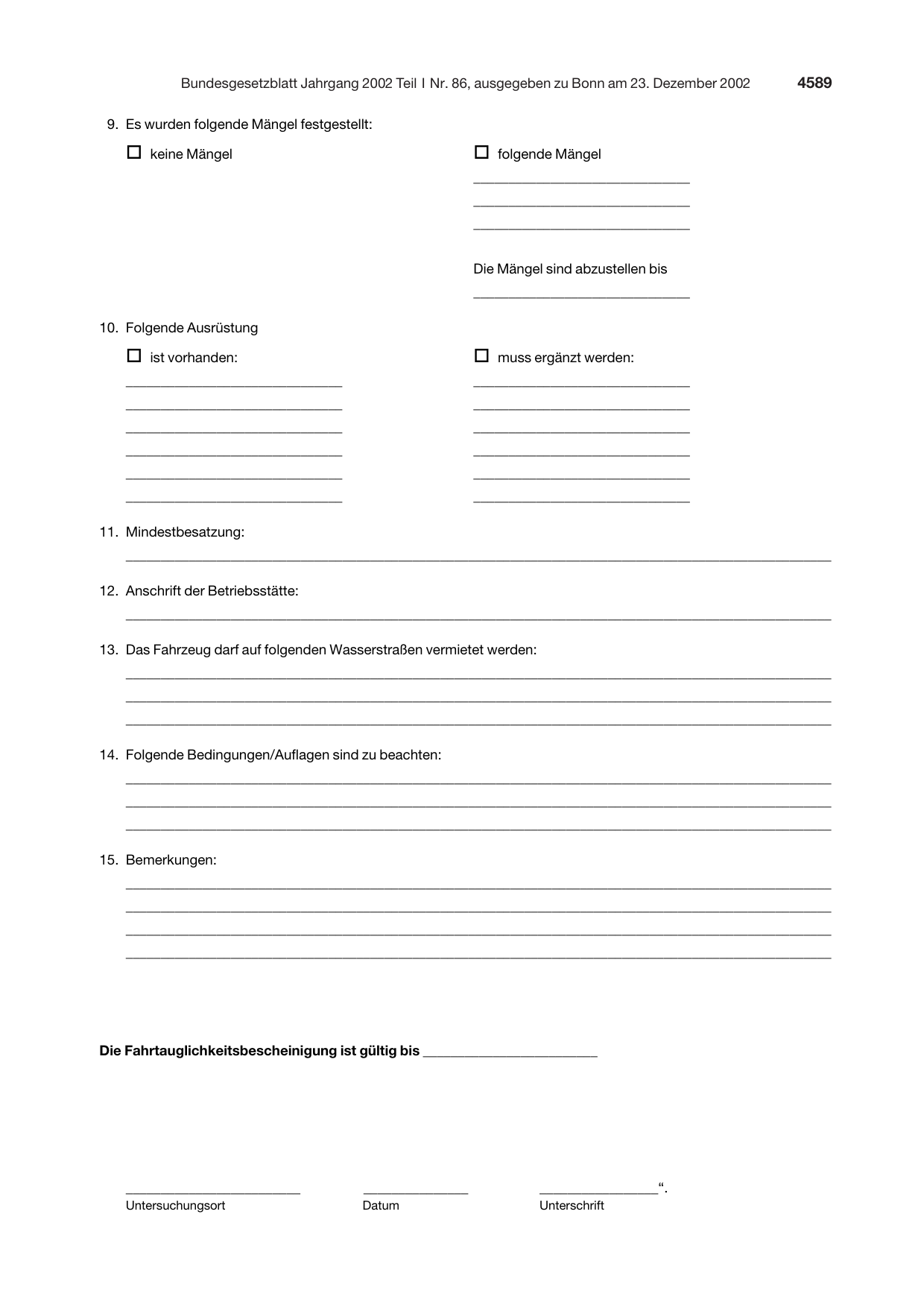 BGBl. 2002, Seite 4589 — Originalseite als Abbildung