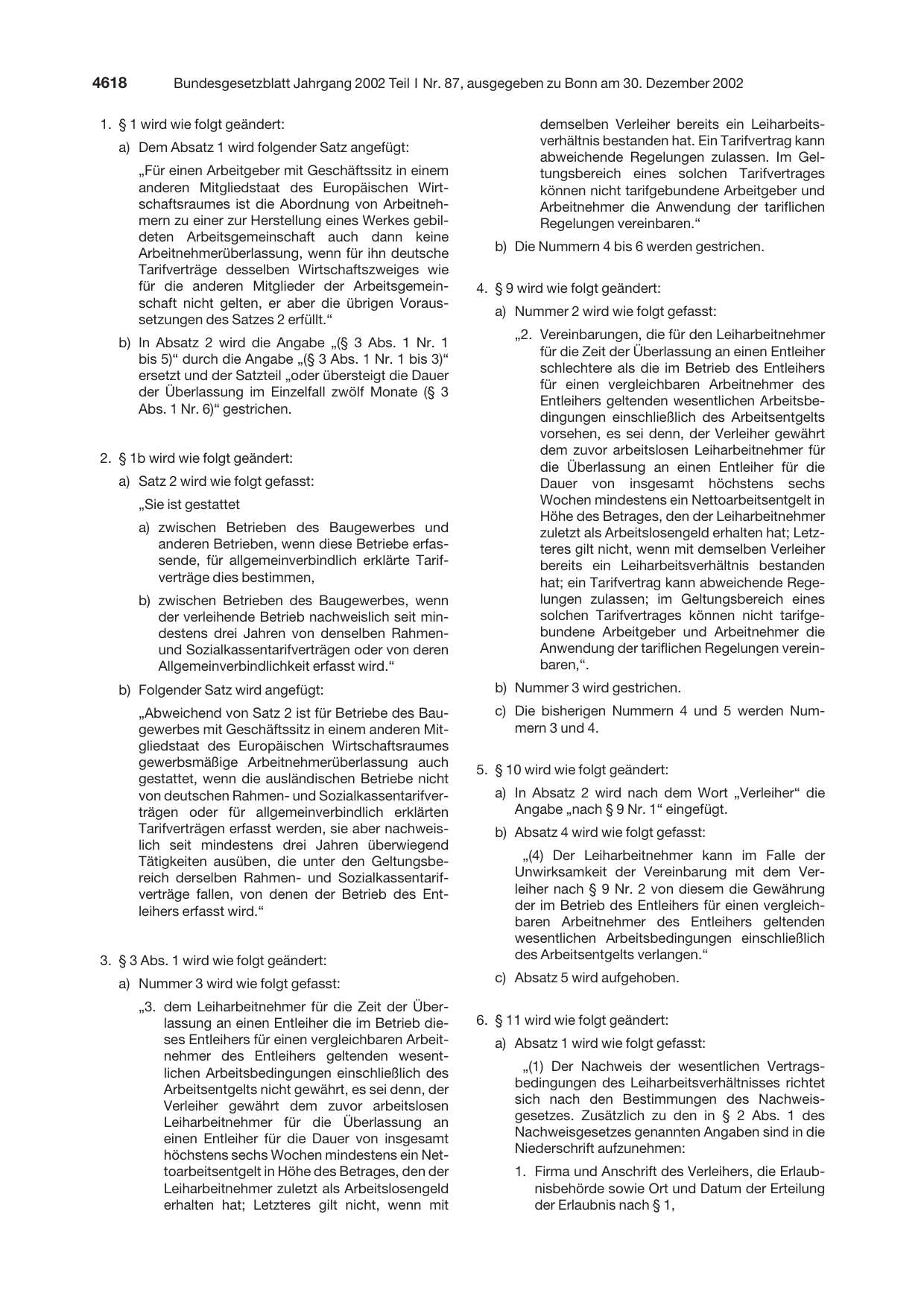 BGBl. 2002, Seite 4618 — Originalseite als Abbildung