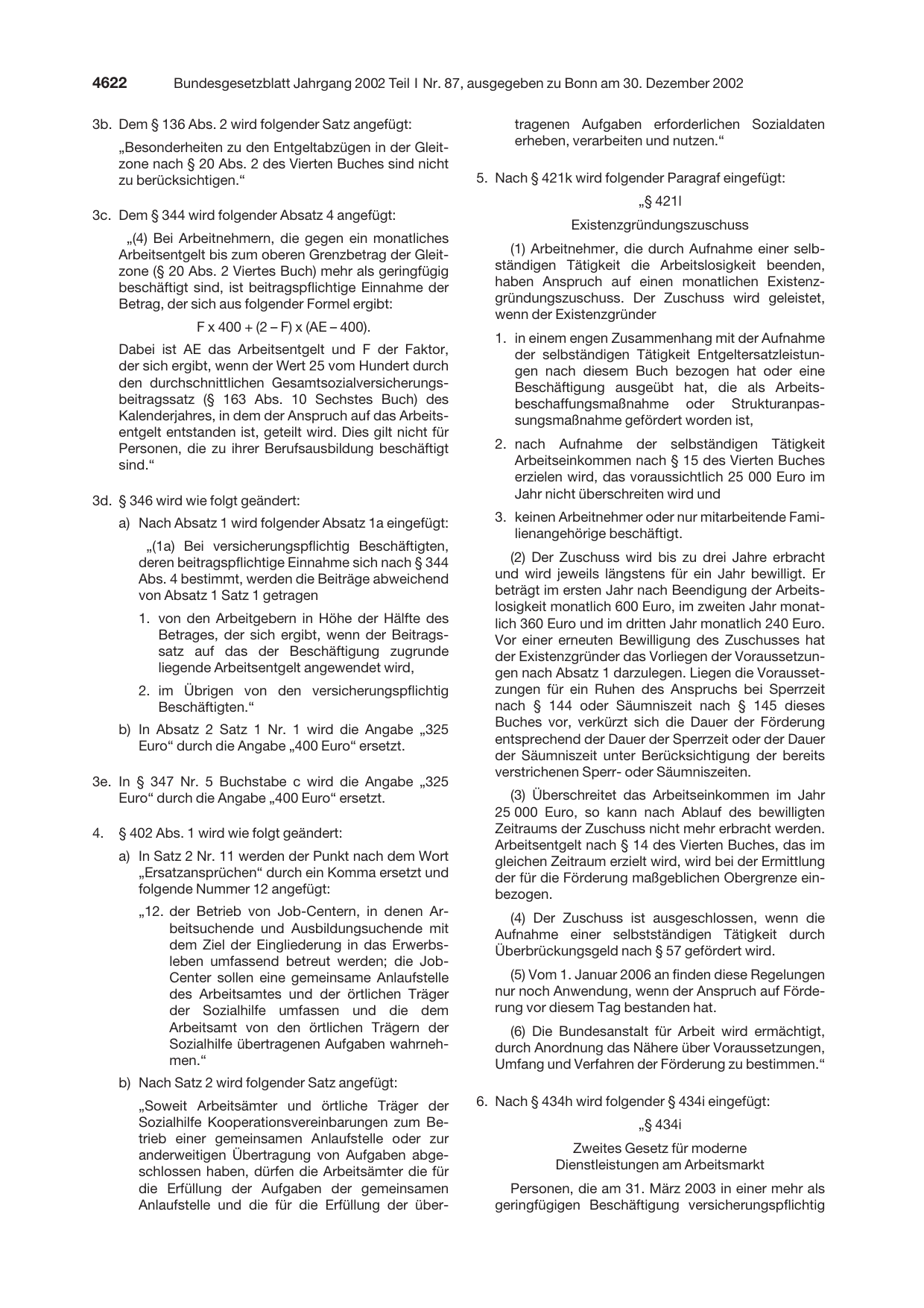 BGBl. 2002, Seite 4622 — Originalseite als Abbildung