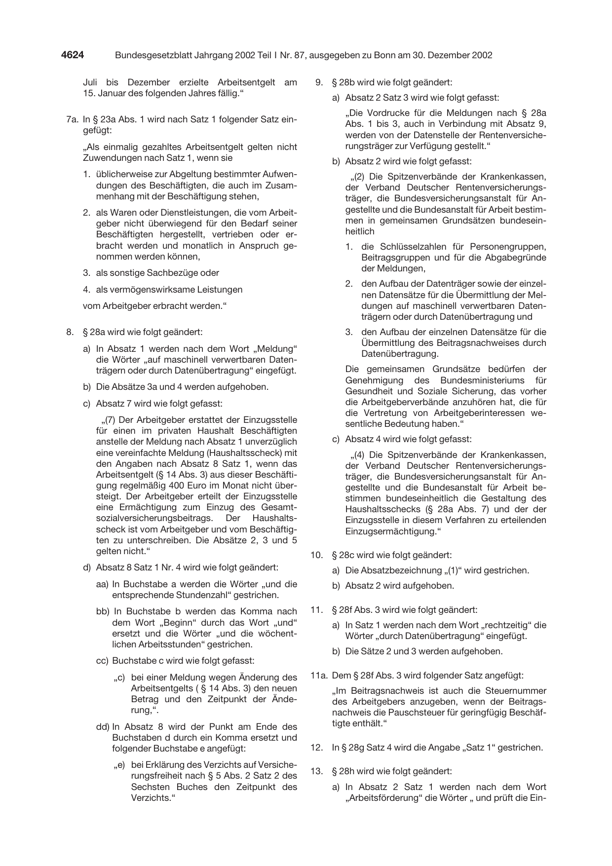 BGBl. 2002, Seite 4624 — Originalseite als Abbildung