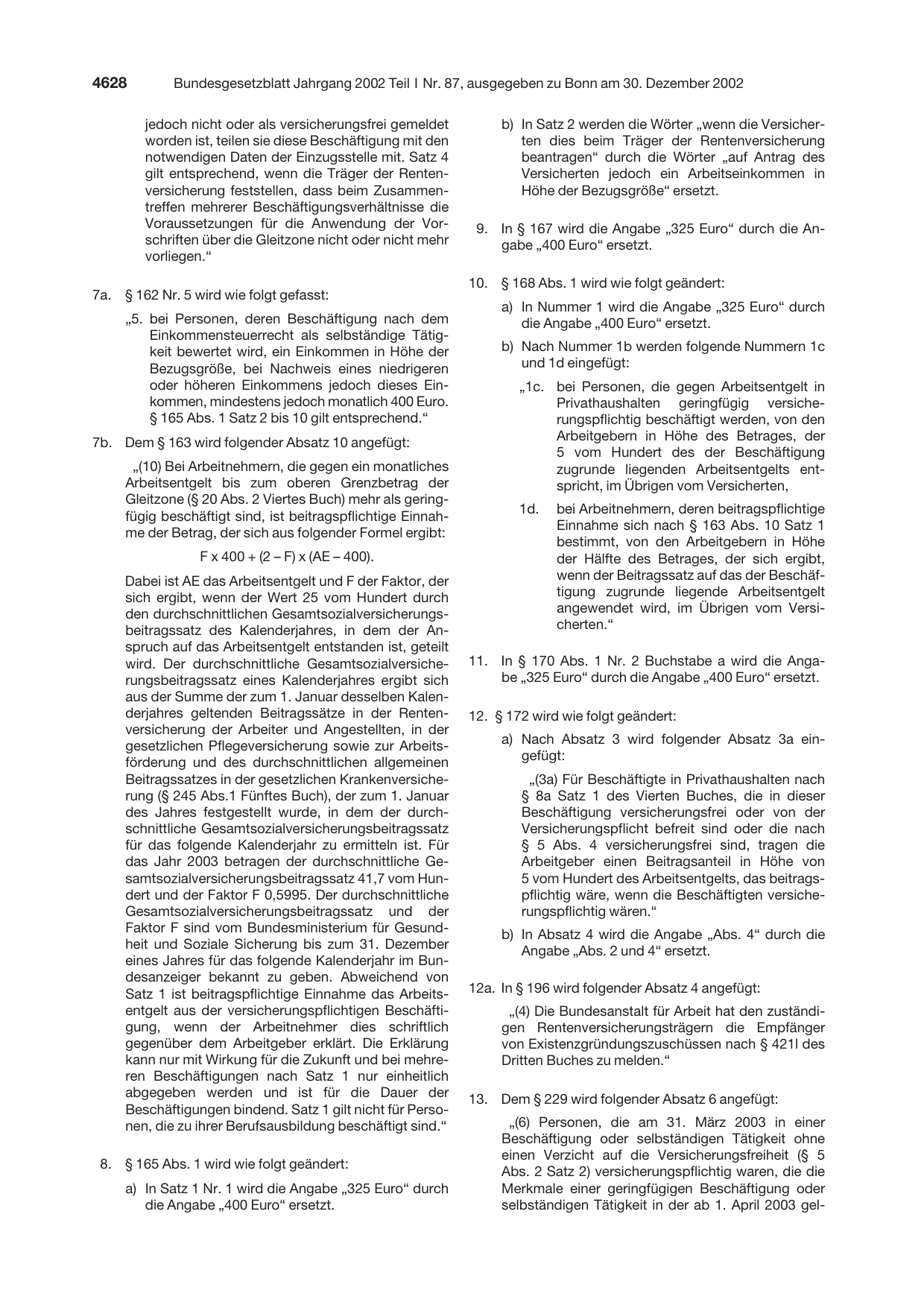 BGBl. 2002, Seite 4628 — Originalseite als Abbildung