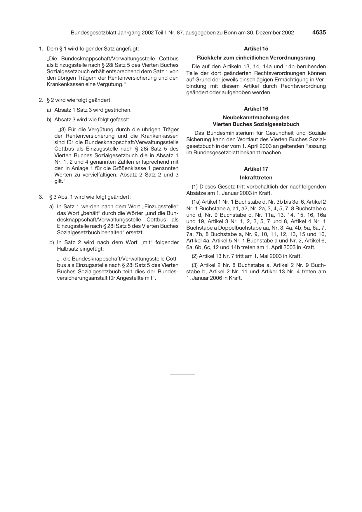 BGBl. 2002, Seite 4635 — Originalseite als Abbildung