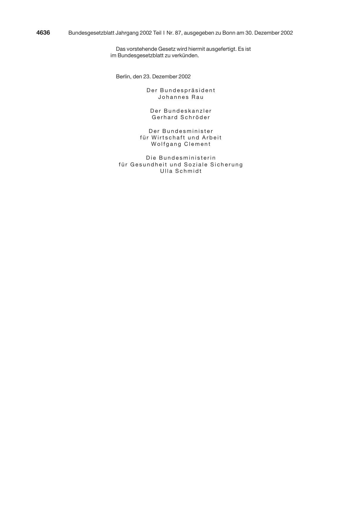 BGBl. 2002, Seite 4636 — Originalseite als Abbildung