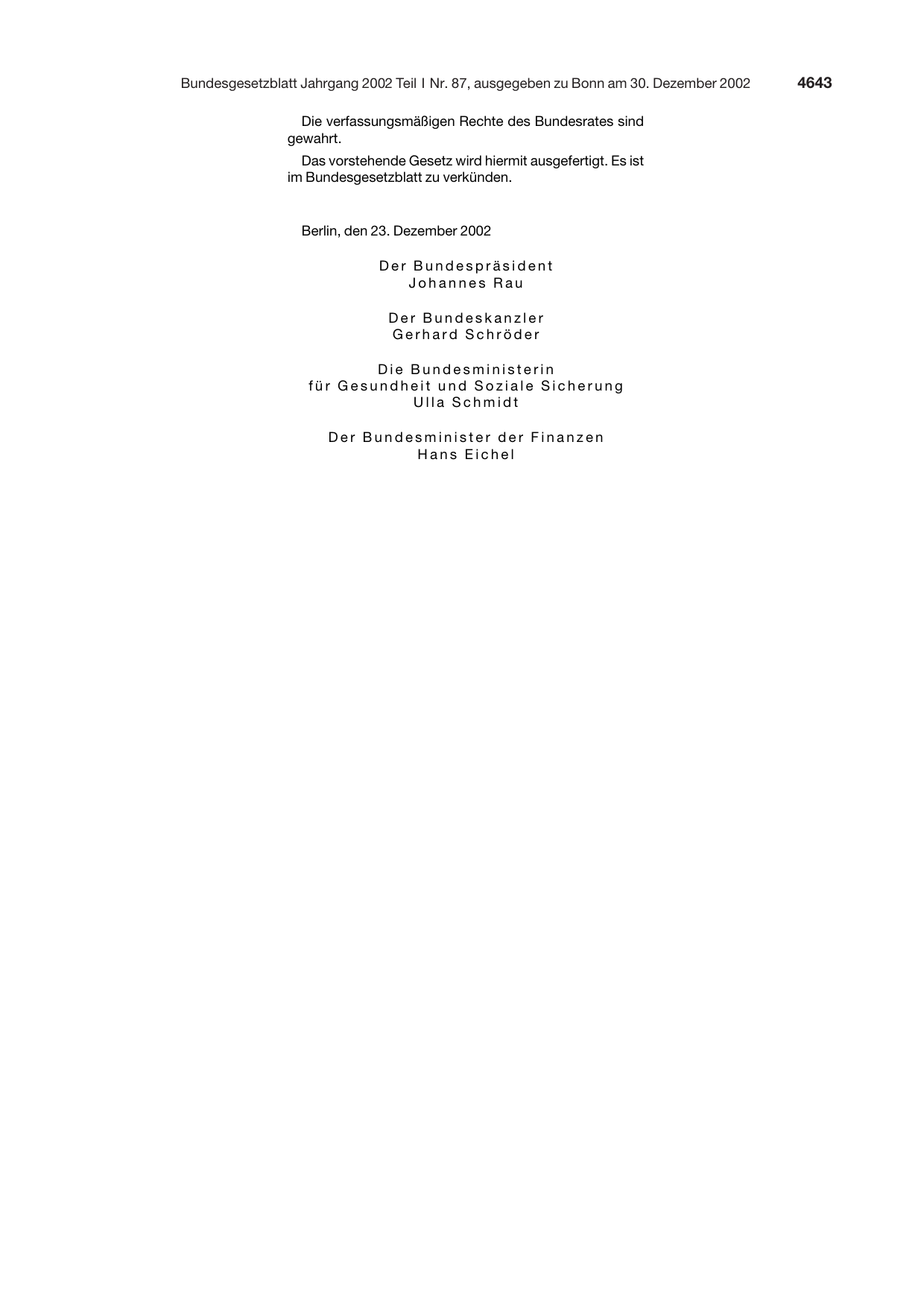 BGBl. 2002, Seite 4643 — Originalseite als Abbildung