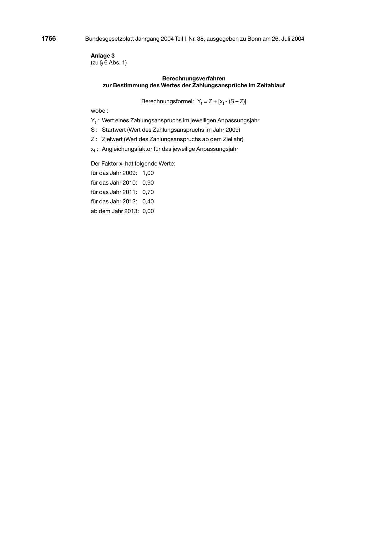 BGBl. 2004, Seite 1766 — Originalseite als Abbildung