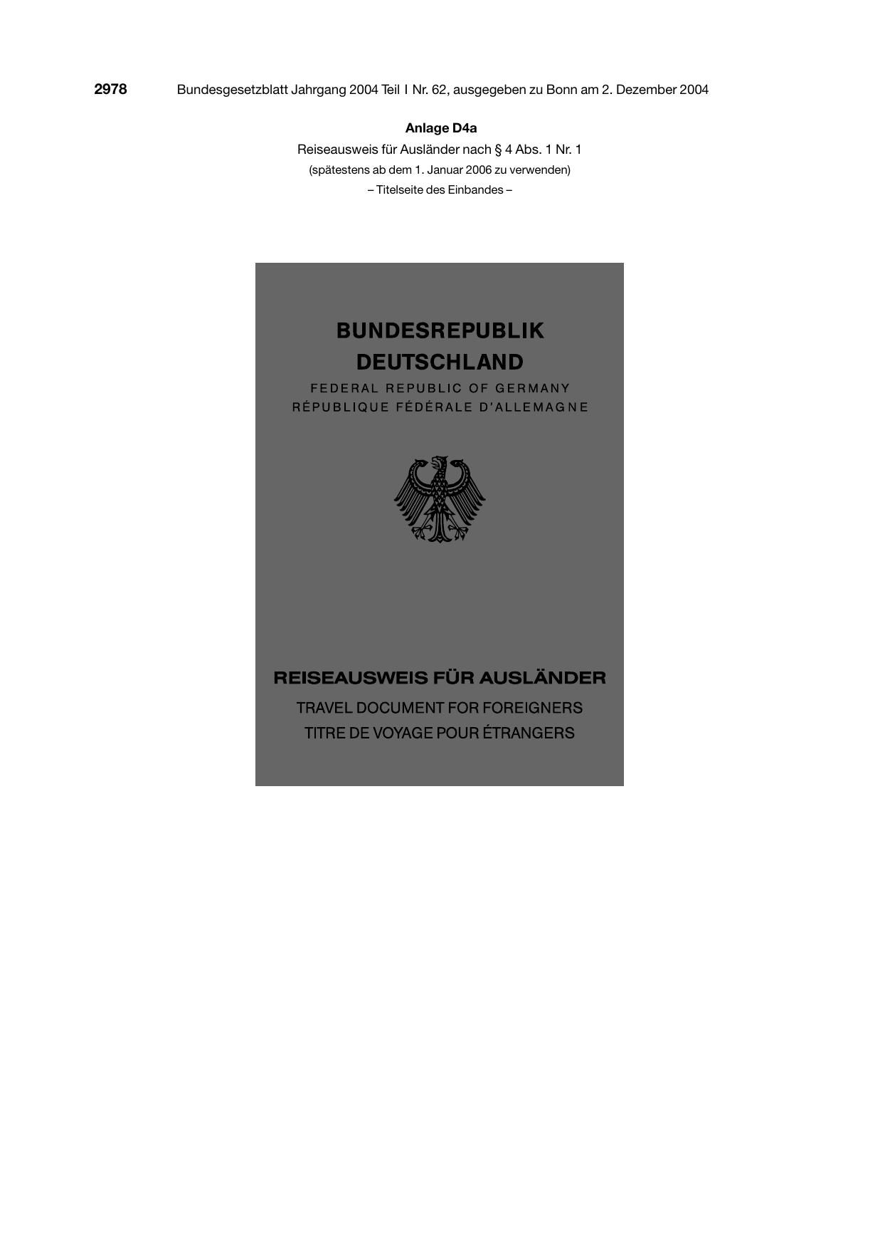BGBl. 2004, Seite 2978 — Originalseite als Abbildung