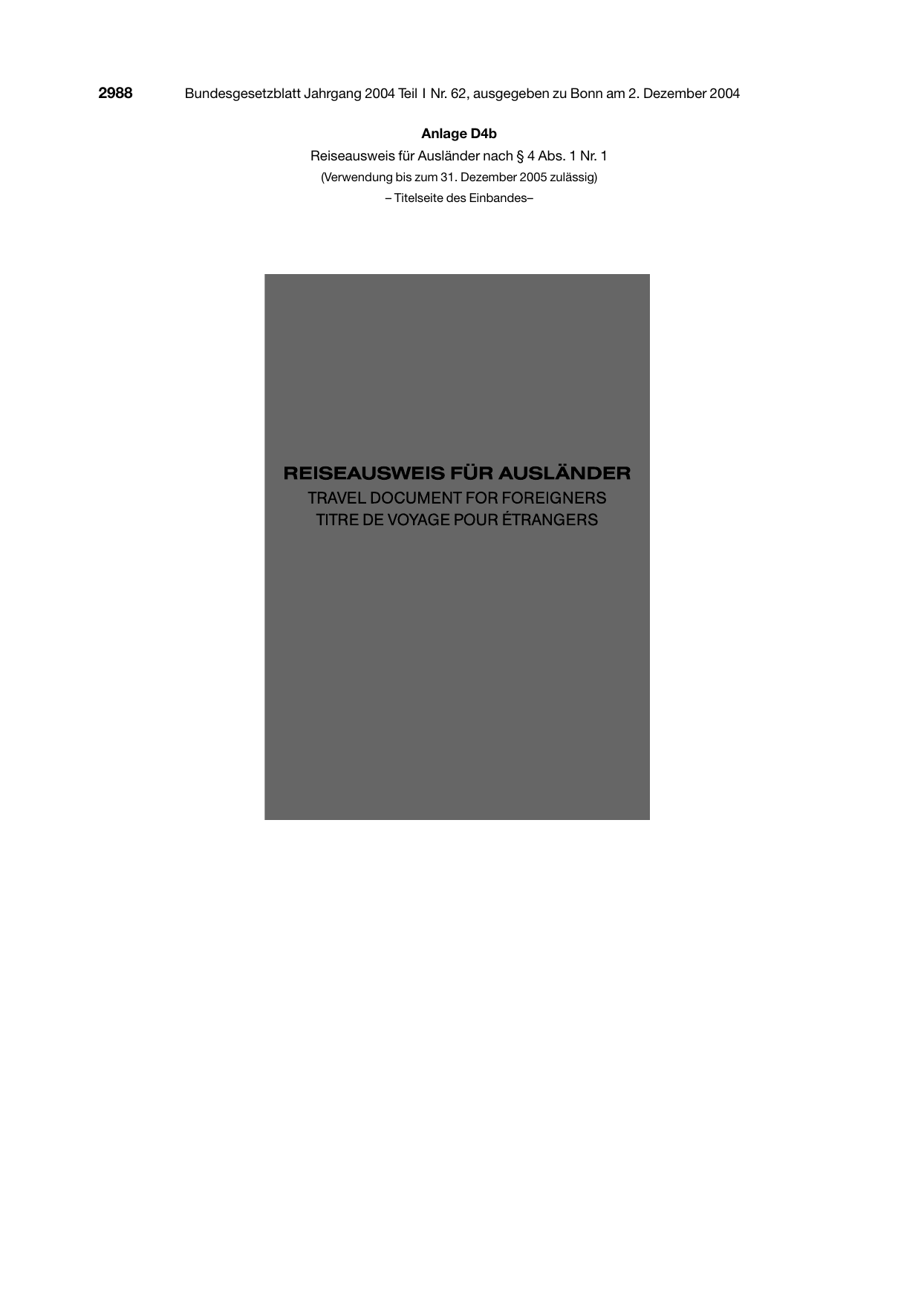 BGBl. 2004, Seite 2988 — Originalseite als Abbildung