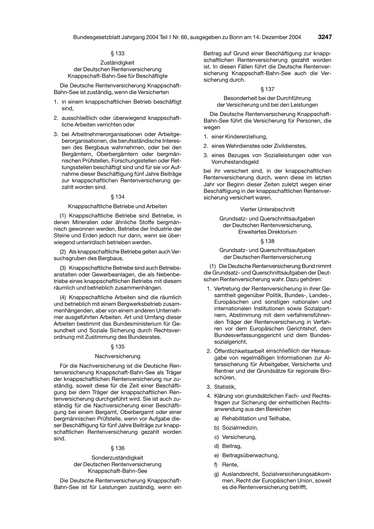 BGBl. 2004, Seite 3247 — Originalseite als Abbildung