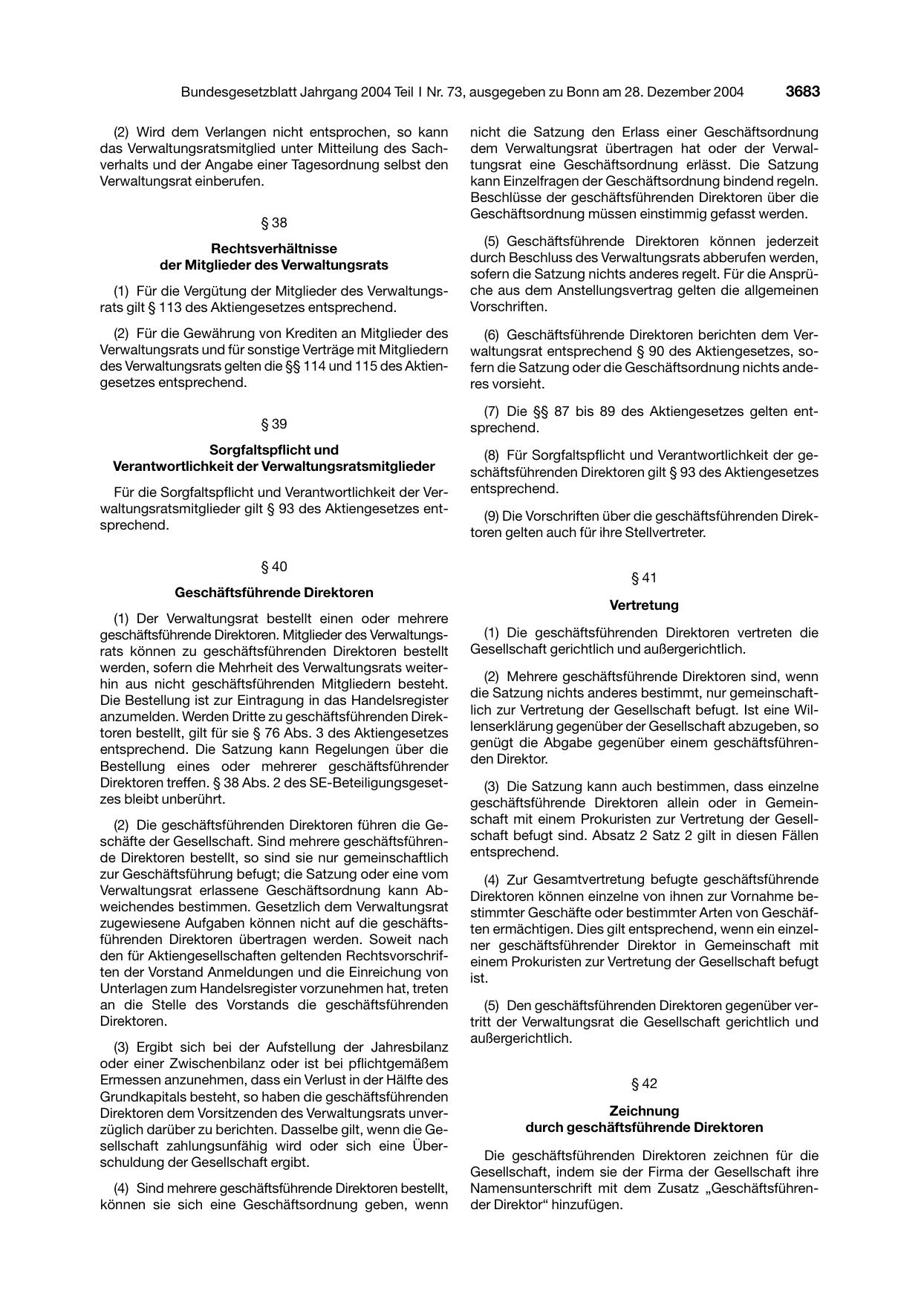 BGBl. 2004, Seite 3683 — Originalseite als Abbildung