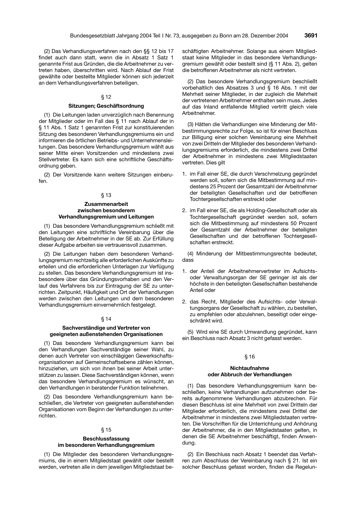 BGBl. 2004, Seite 3691 — Originalseite als Abbildung