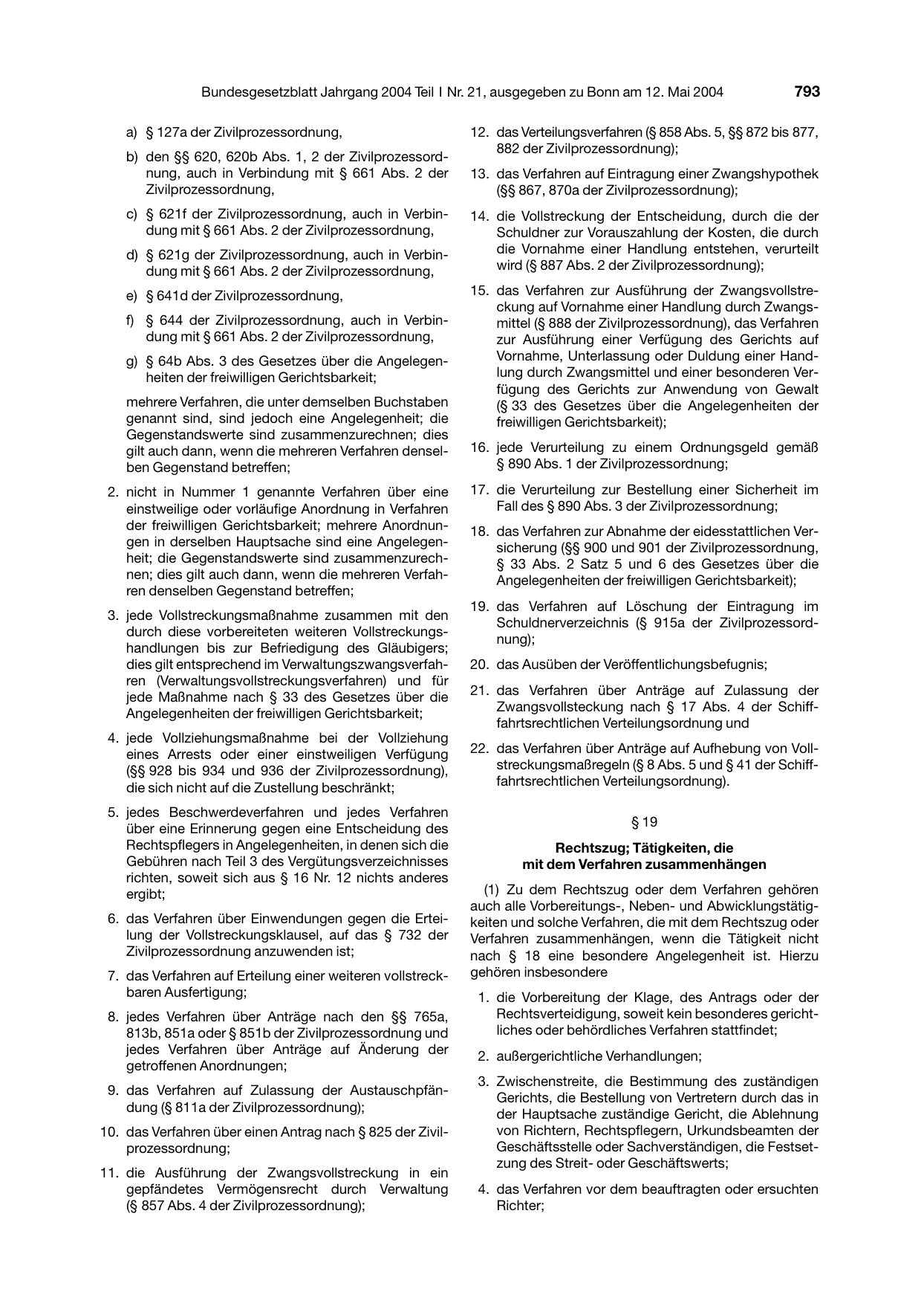 BGBl. 2004, Seite 793 — Originalseite als Abbildung