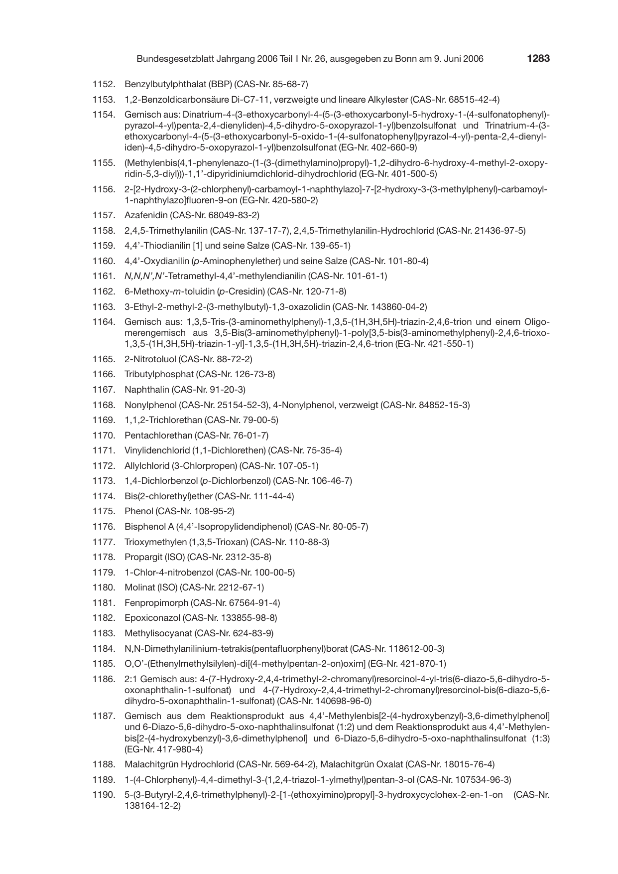 BGBl. 2006, Seite 1283 — Originalseite als Abbildung