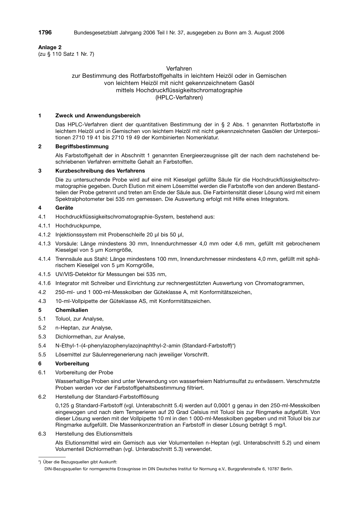 BGBl. 2006, Seite 1796 — Originalseite als Abbildung