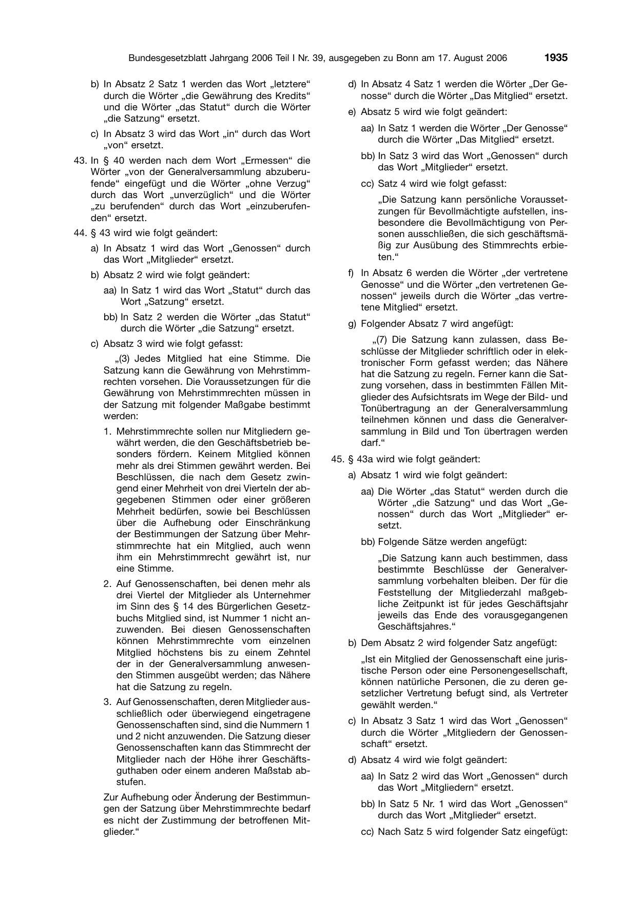 BGBl. 2006, Seite 1935 — Originalseite als Abbildung