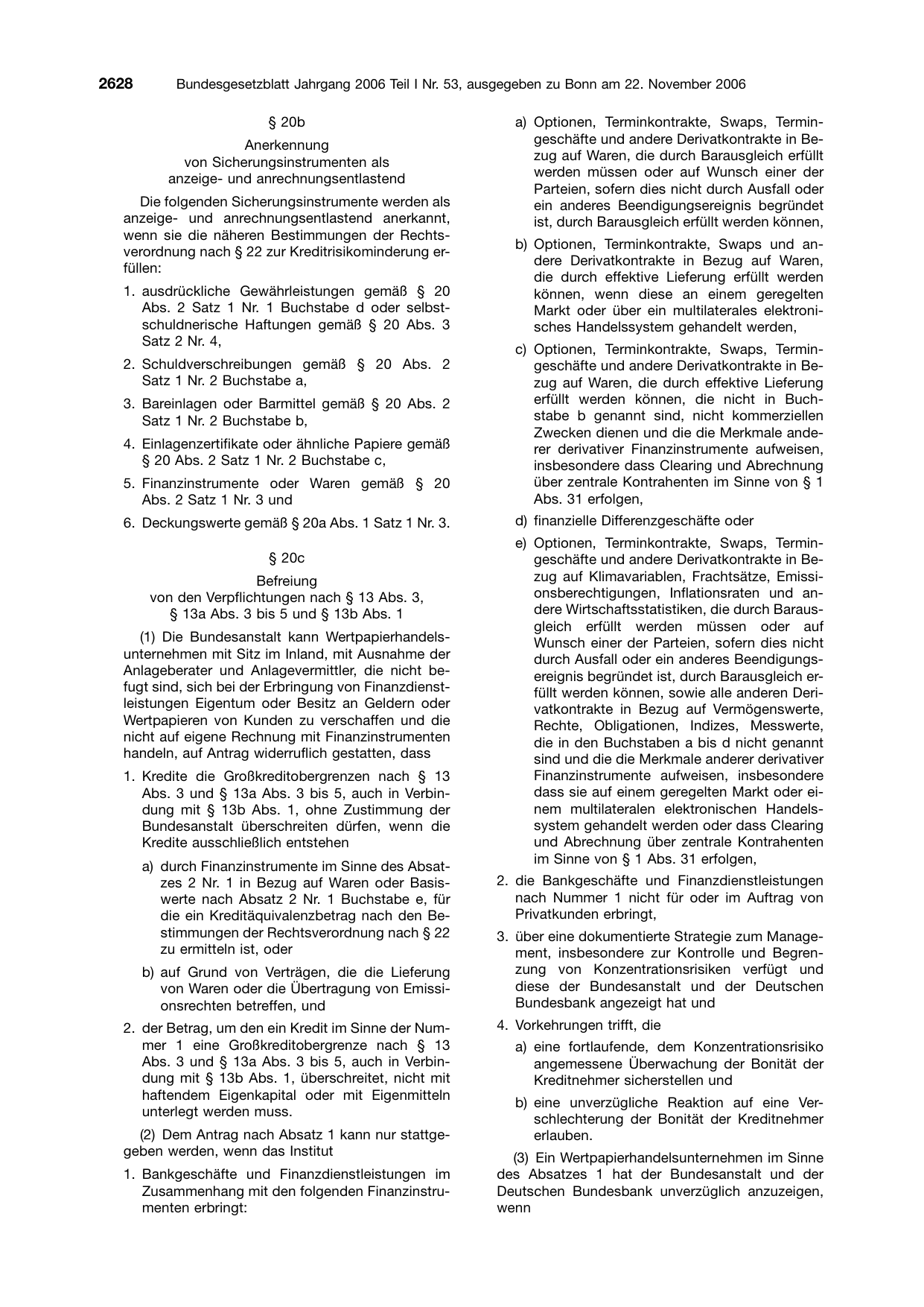 BGBl. 2006, Seite 2628 — Originalseite als Abbildung