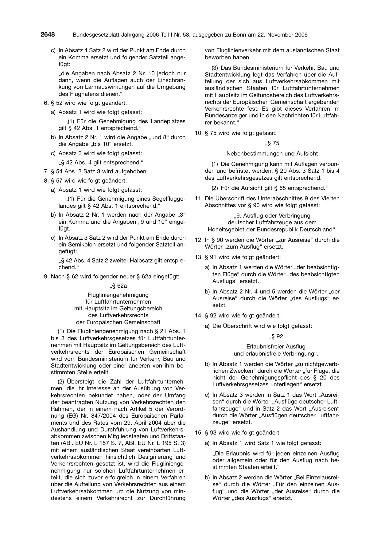 BGBl. 2006, Seite 2648 — Originalseite als Abbildung