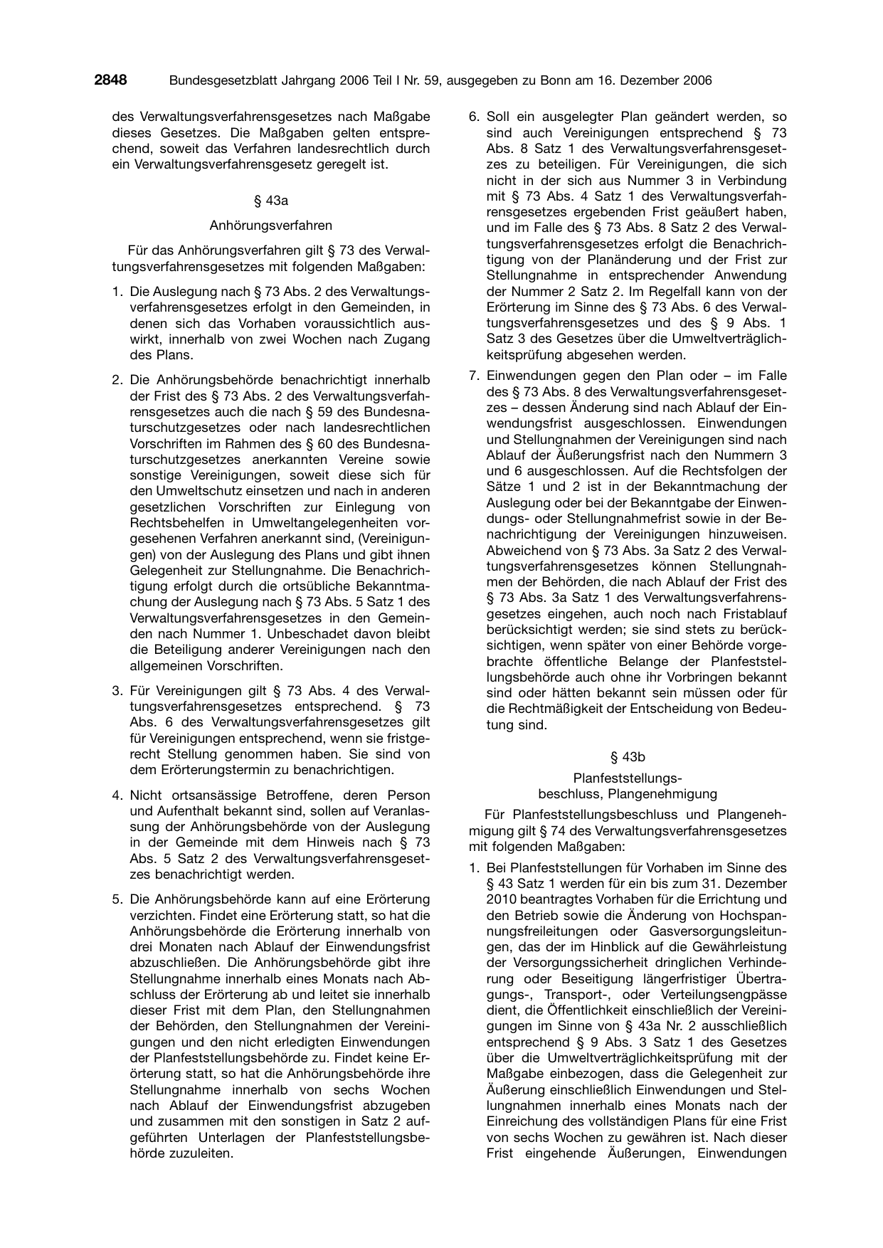 BGBl. 2006, Seite 2848 — Originalseite als Abbildung