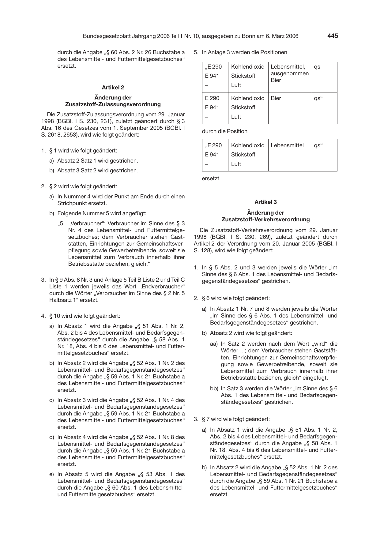 BGBl. 2006, Seite 445 — Originalseite als Abbildung