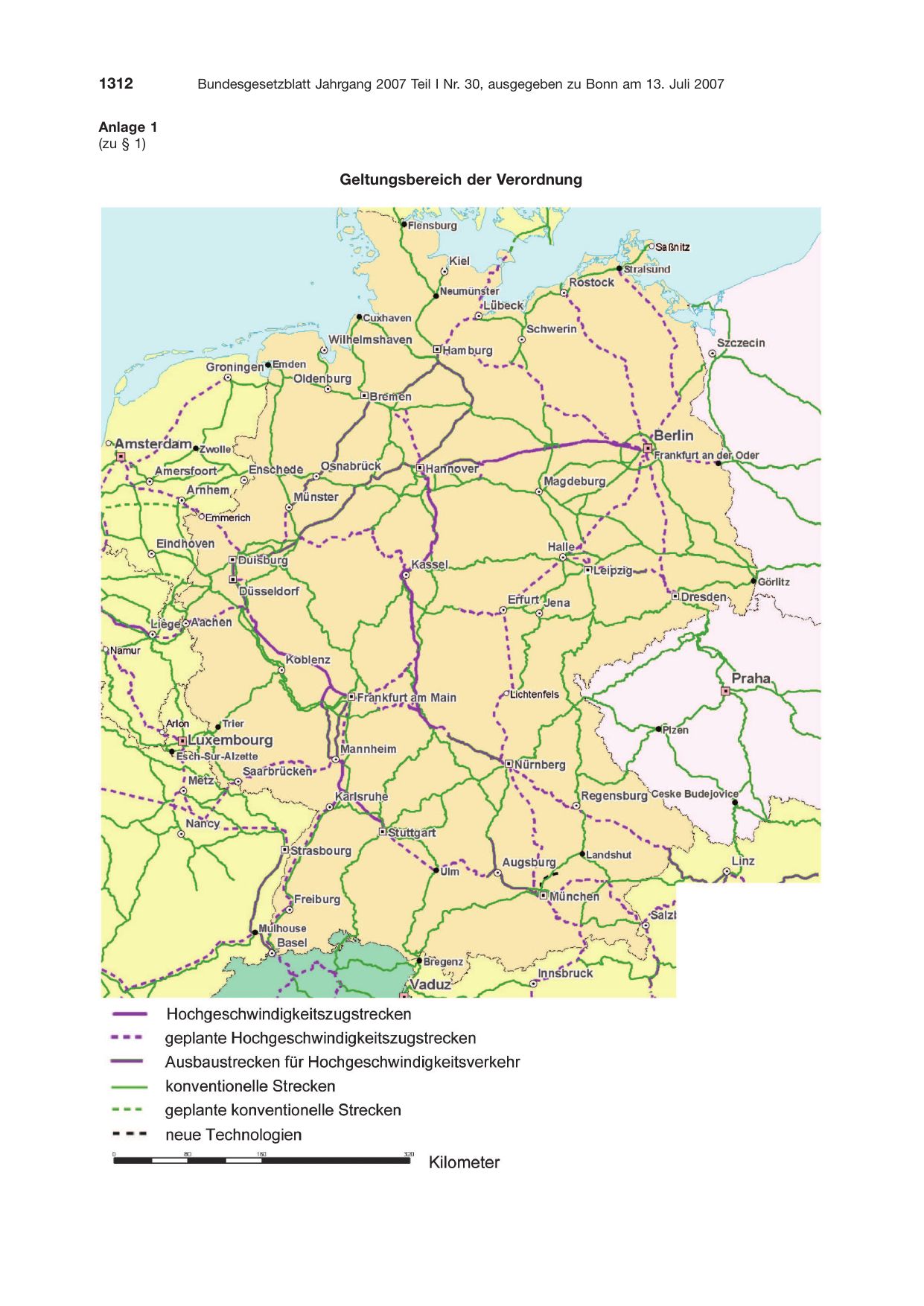BGBl. 2007, Seite 1312 — Originalseite als Abbildung