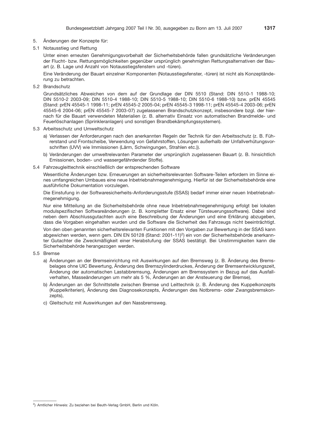 BGBl. 2007, Seite 1317 — Originalseite als Abbildung