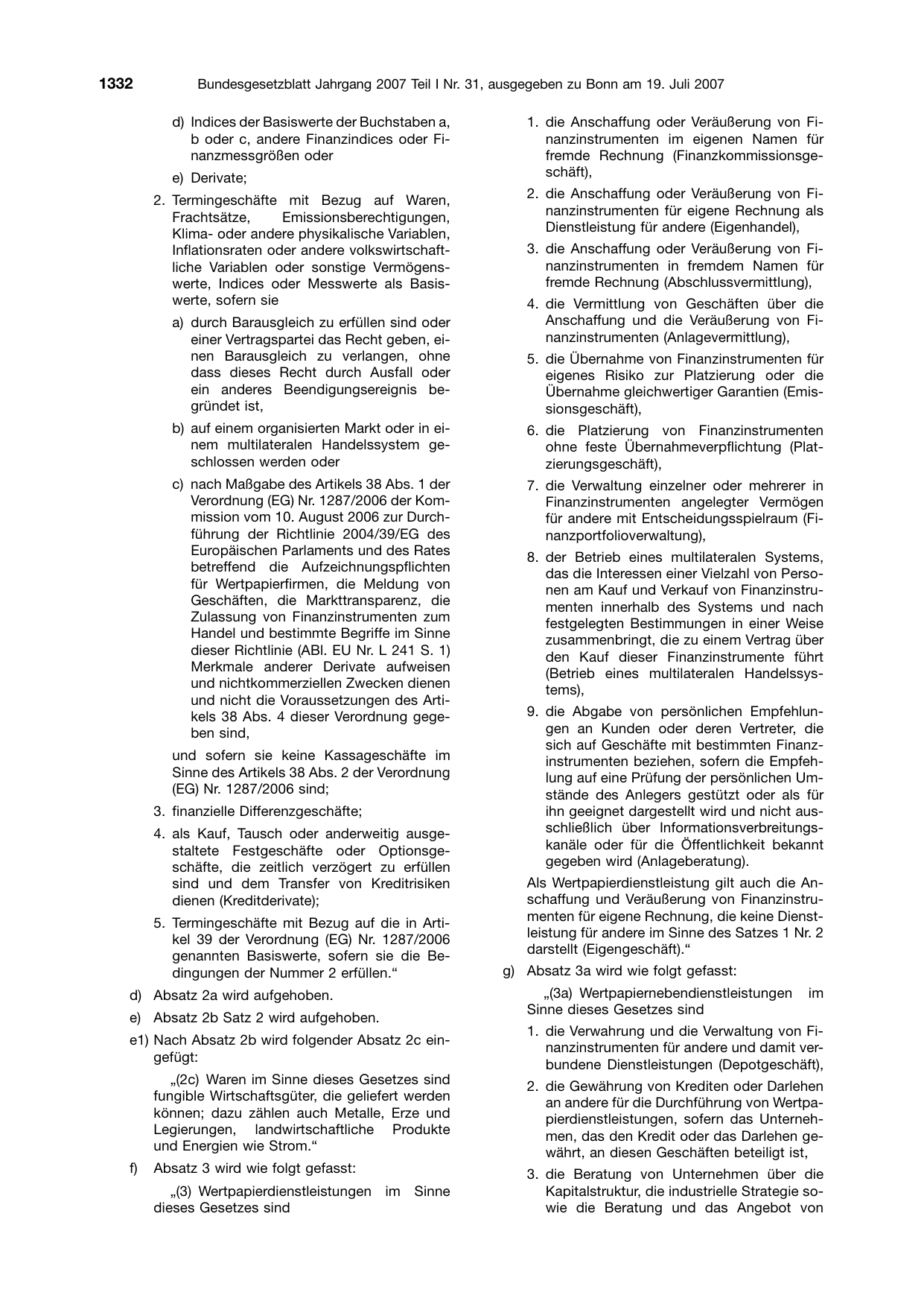 BGBl. 2007, Seite 1332 — Originalseite als Abbildung