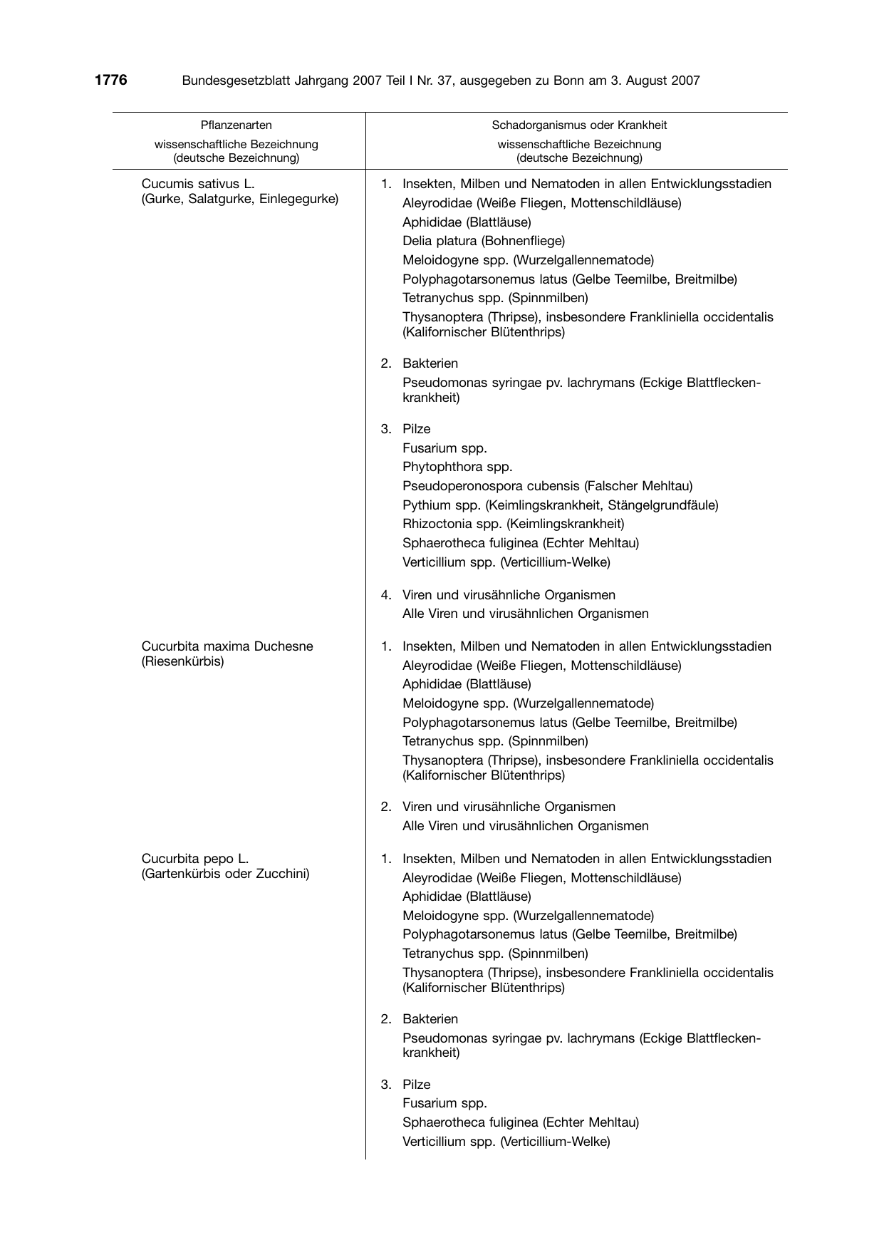 BGBl. 2007, Seite 1776 — Originalseite als Abbildung