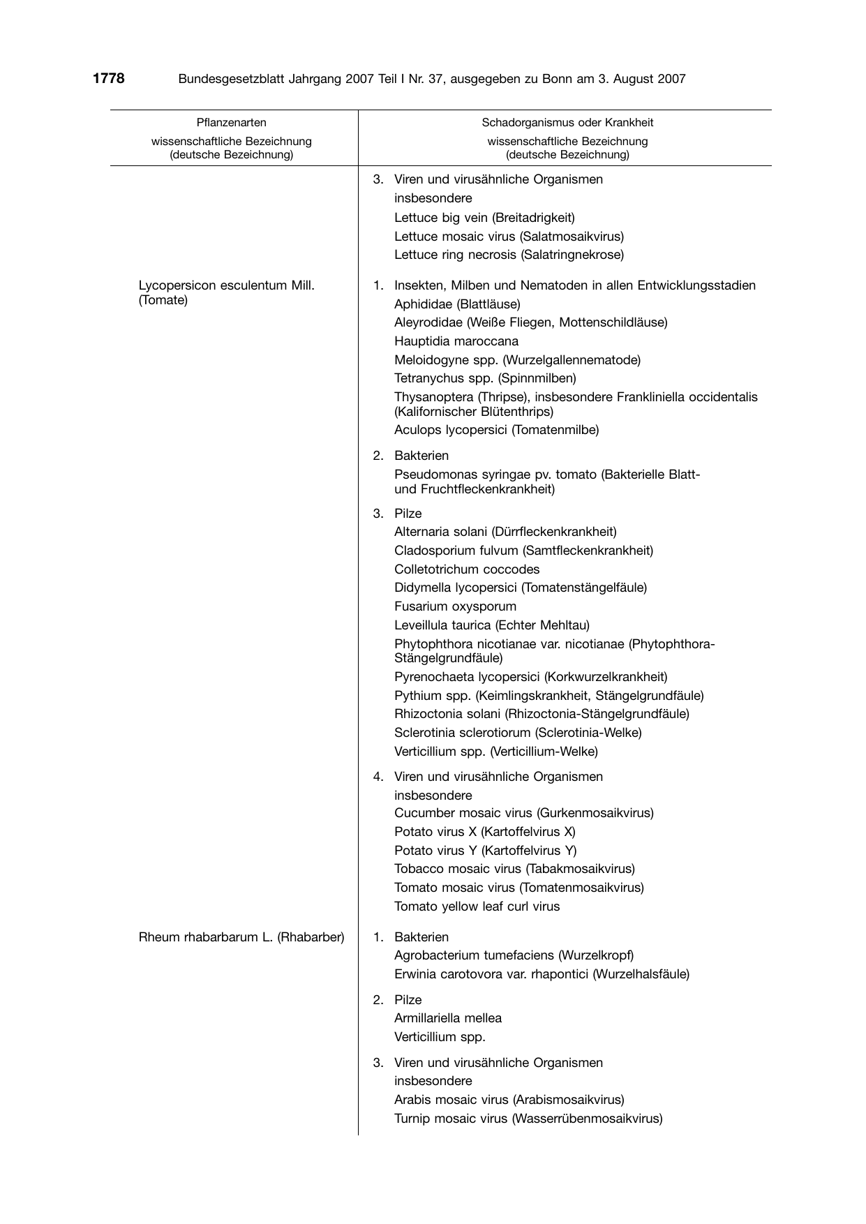BGBl. 2007, Seite 1778 — Originalseite als Abbildung