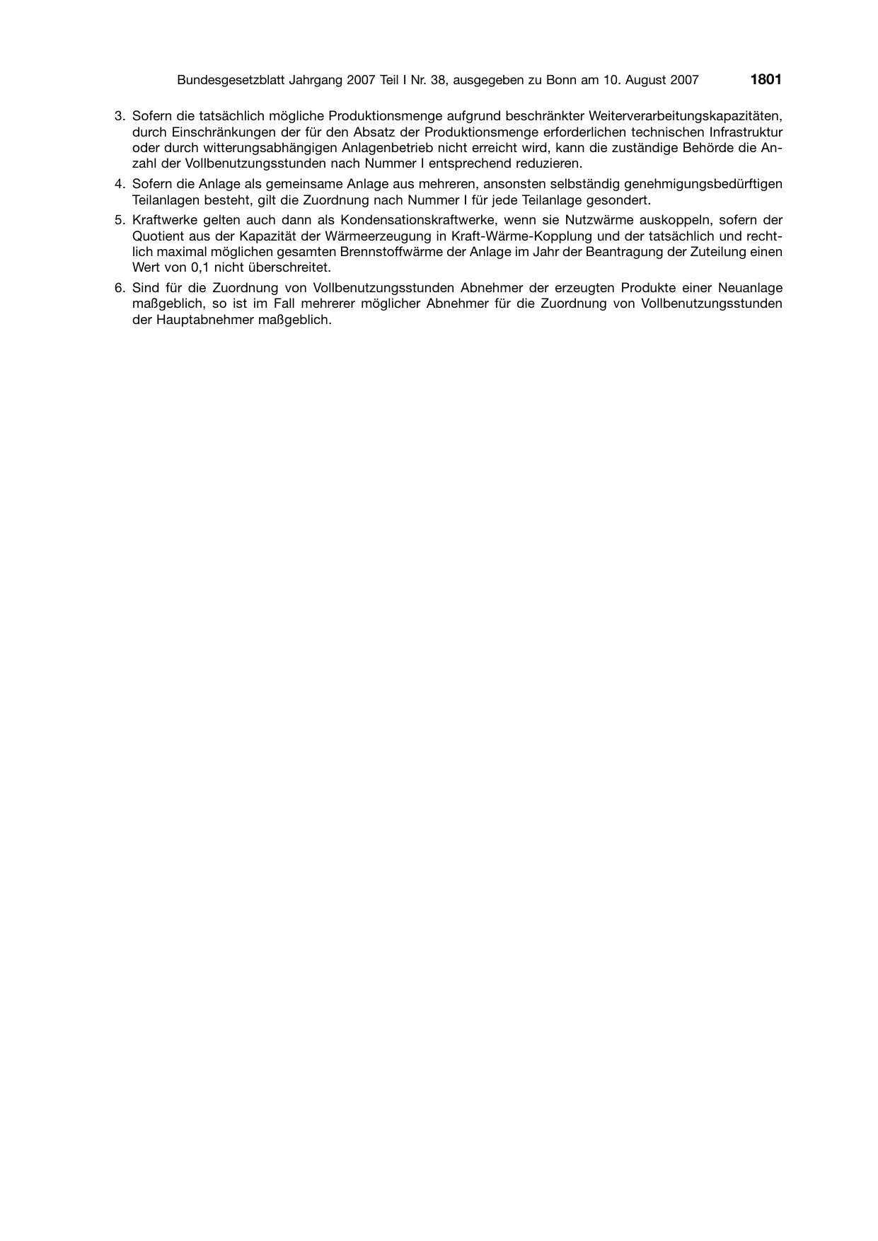 BGBl. 2007, Seite 1801 — Originalseite als Abbildung