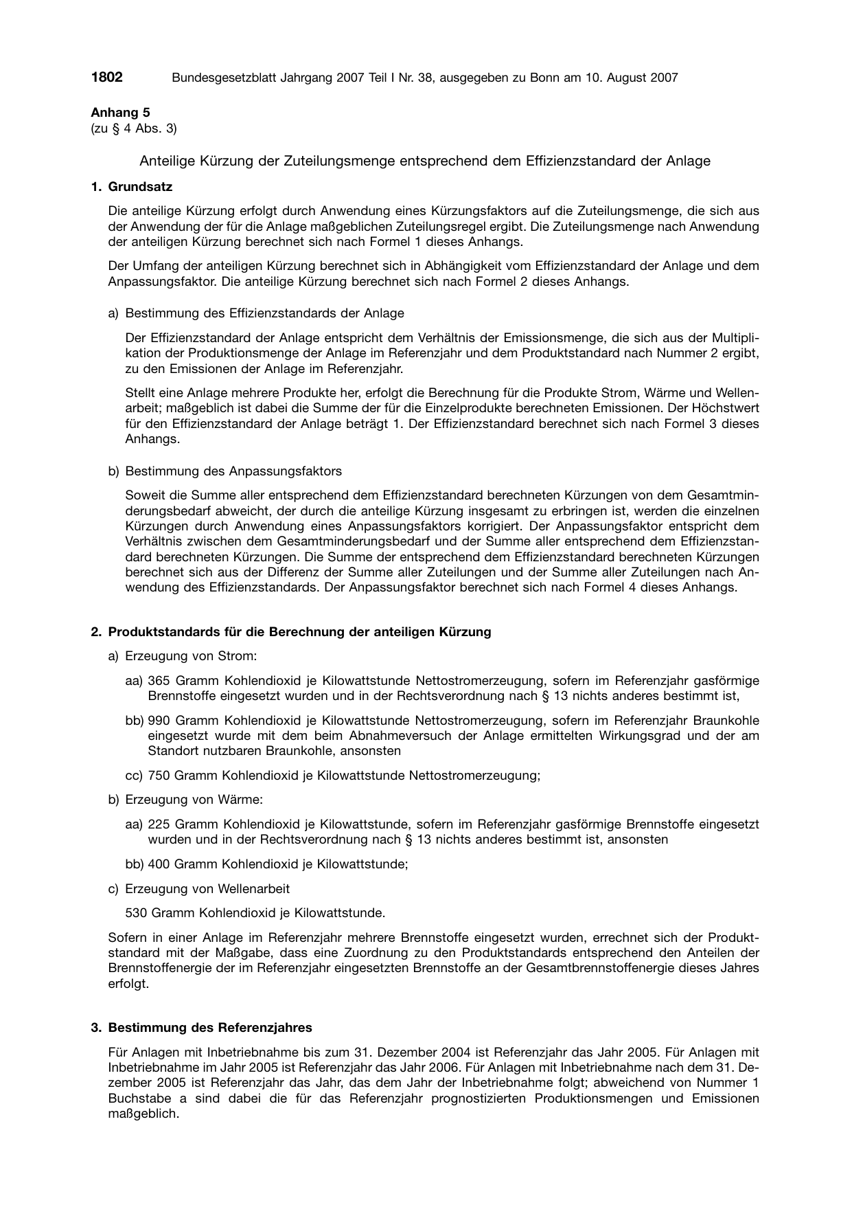 BGBl. 2007, Seite 1802 — Originalseite als Abbildung