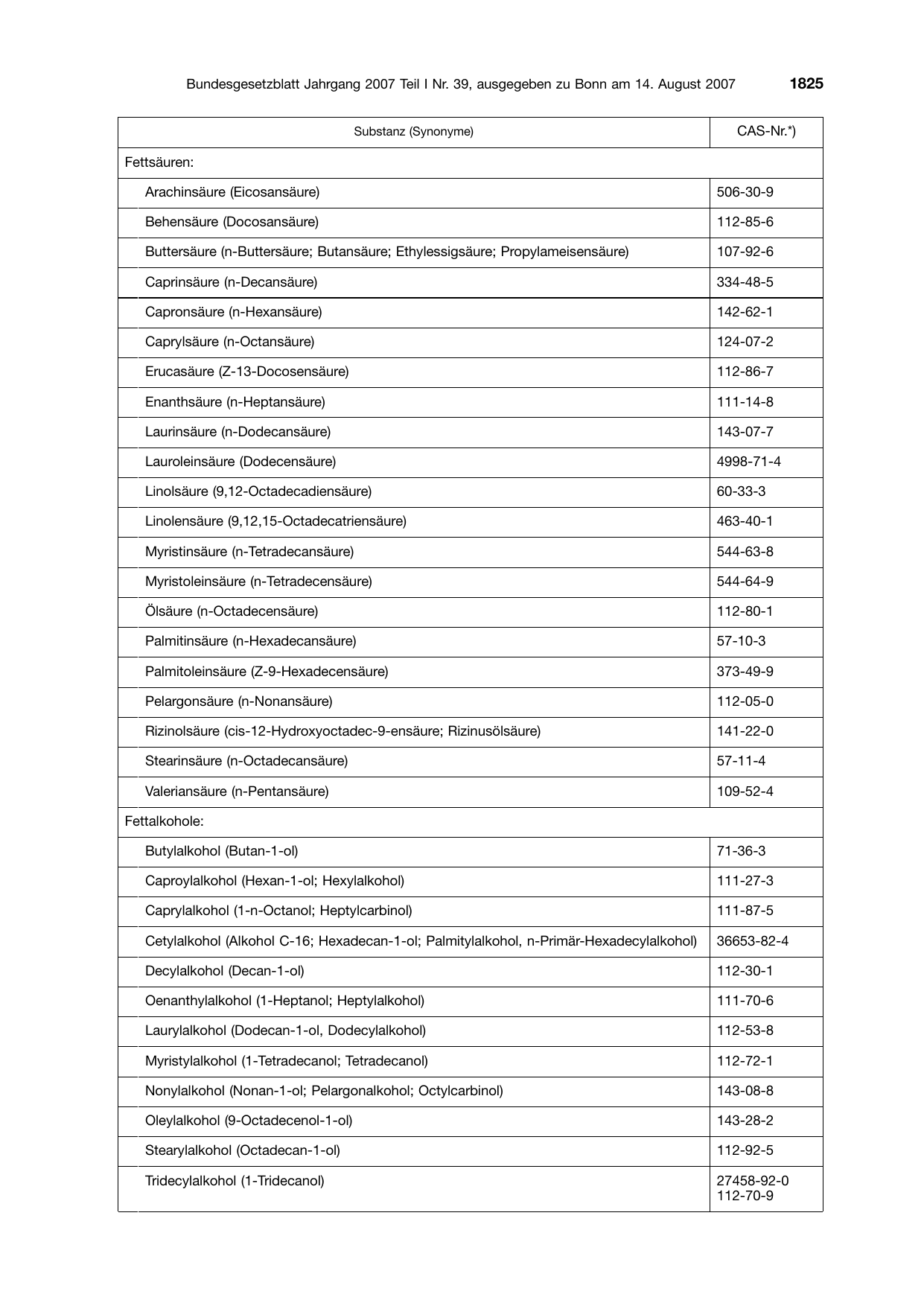 BGBl. 2007, Seite 1825 — Originalseite als Abbildung
