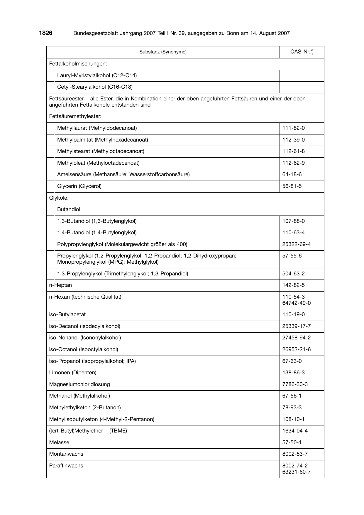 BGBl. 2007, Seite 1826 — Originalseite als Abbildung