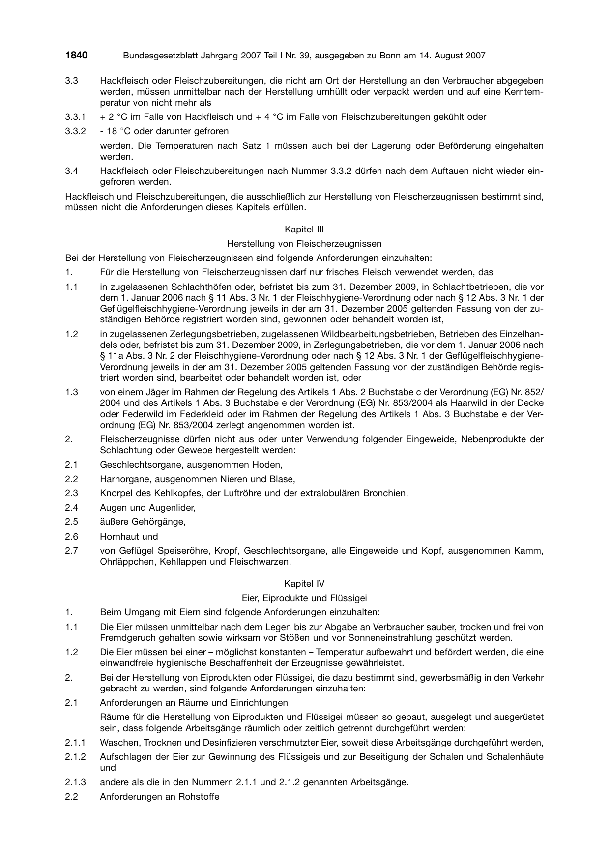 BGBl. 2007, Seite 1840 — Originalseite als Abbildung