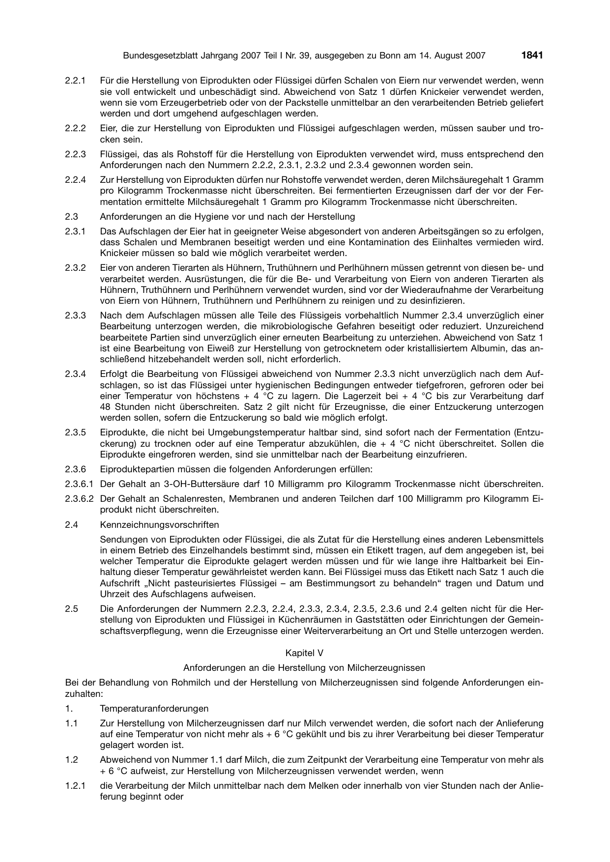 BGBl. 2007, Seite 1841 — Originalseite als Abbildung
