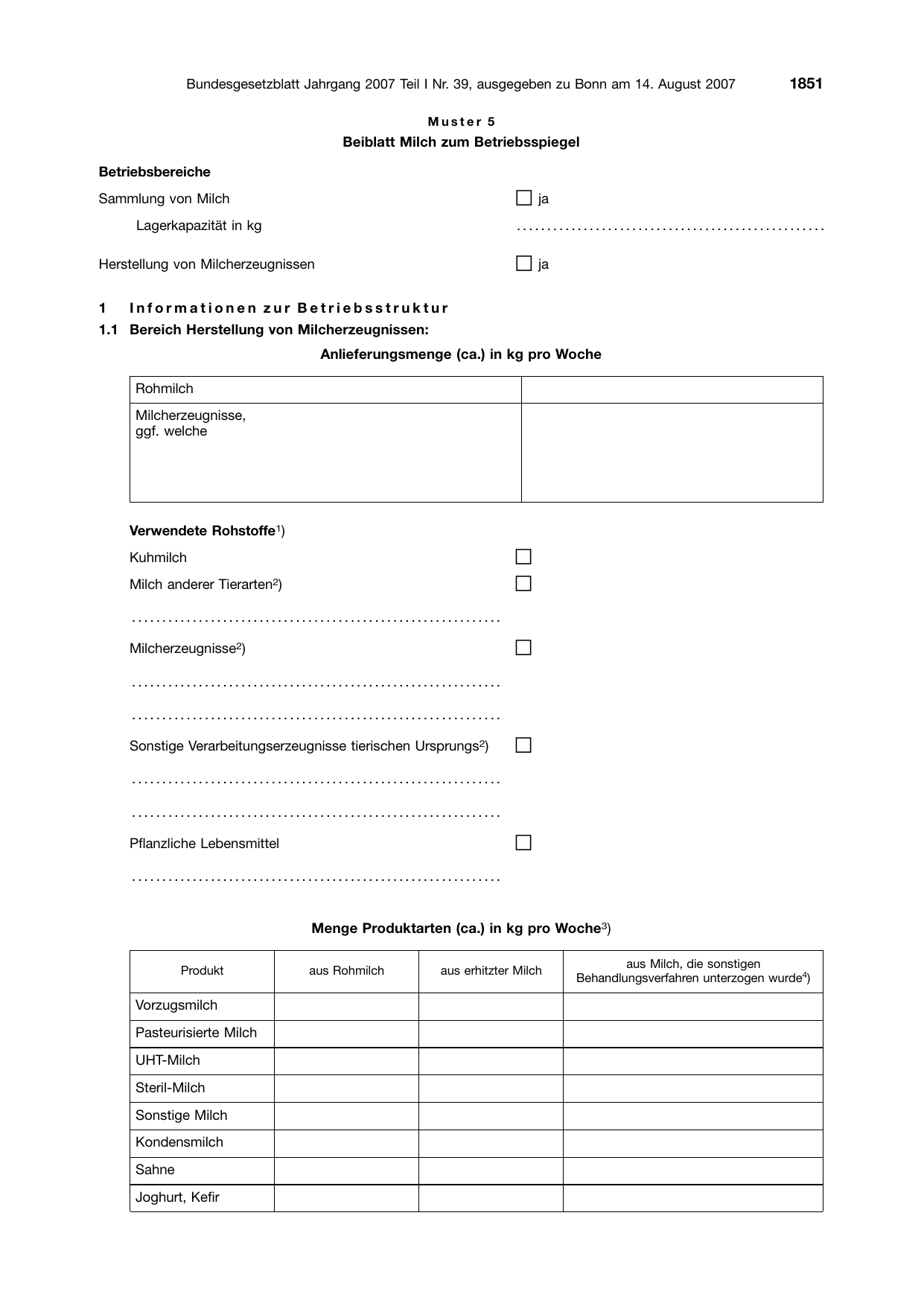 BGBl. 2007, Seite 1851 — Originalseite als Abbildung