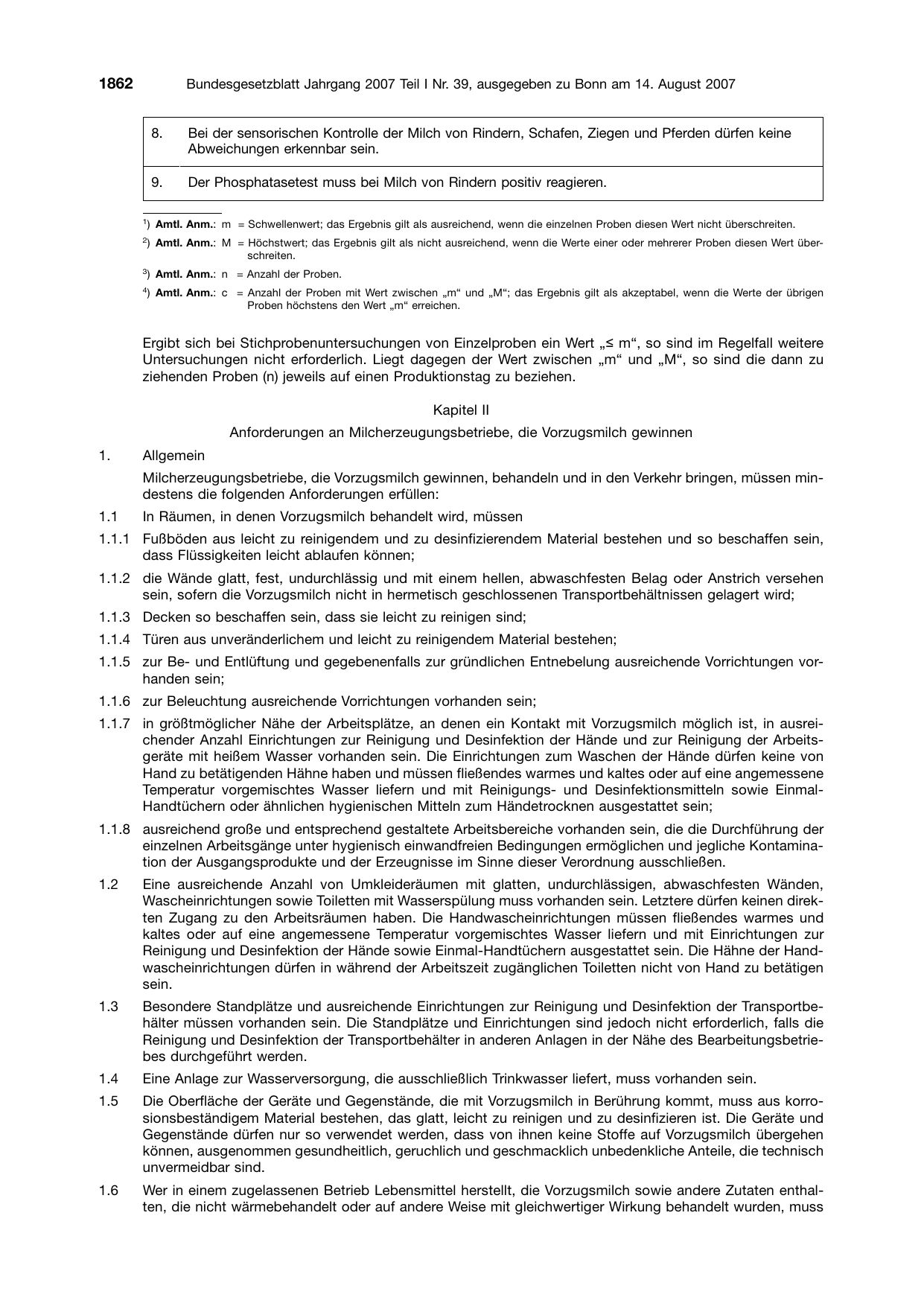 BGBl. 2007, Seite 1862 — Originalseite als Abbildung