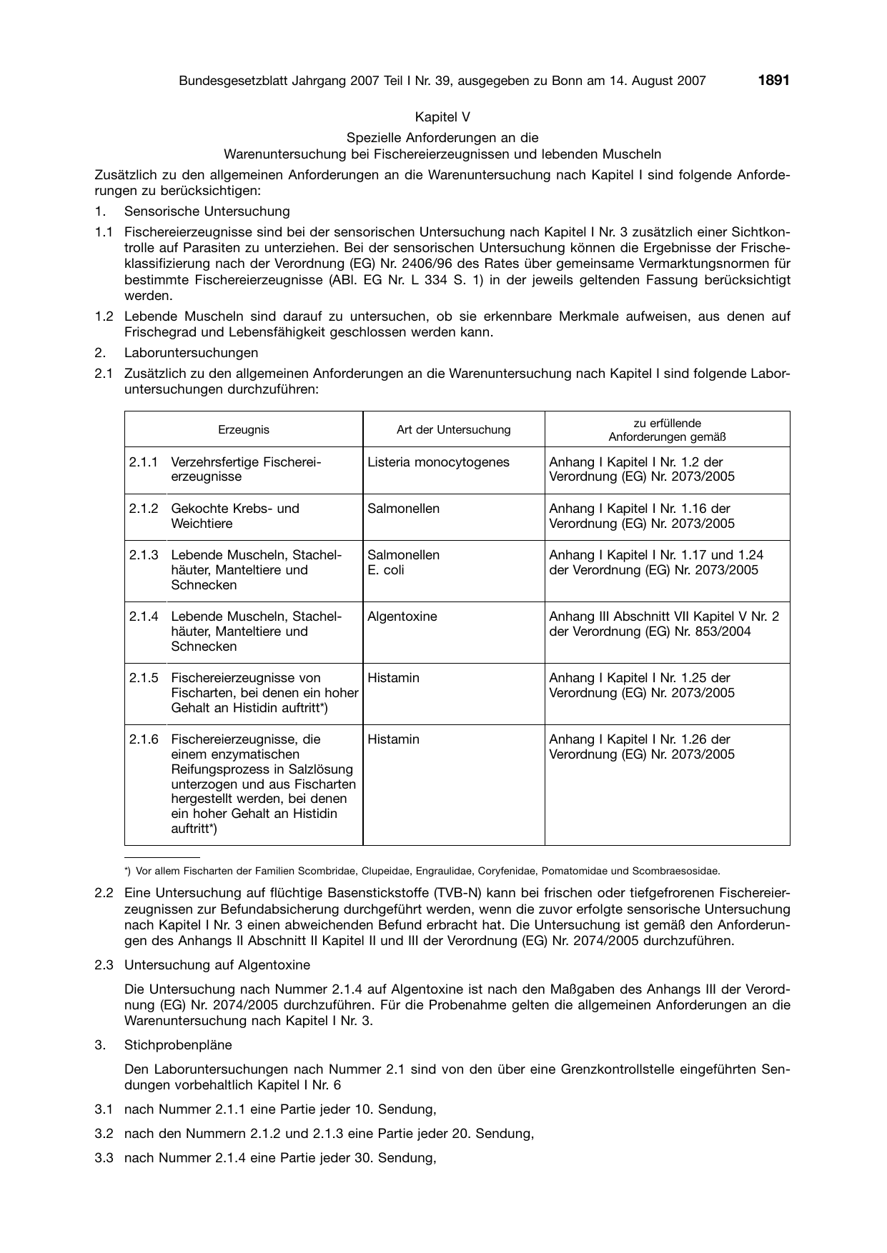BGBl. 2007, Seite 1891 — Originalseite als Abbildung