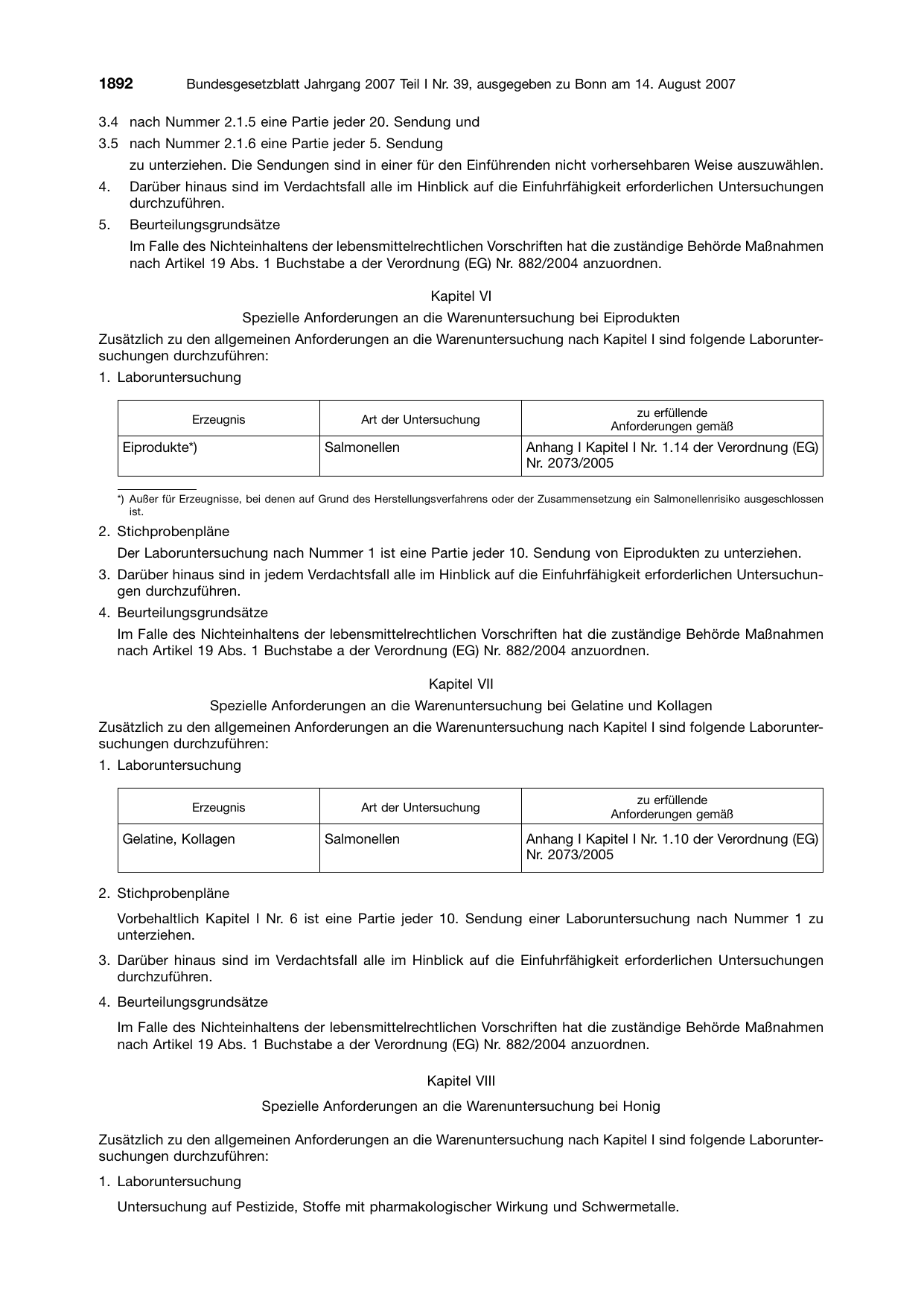 BGBl. 2007, Seite 1892 — Originalseite als Abbildung