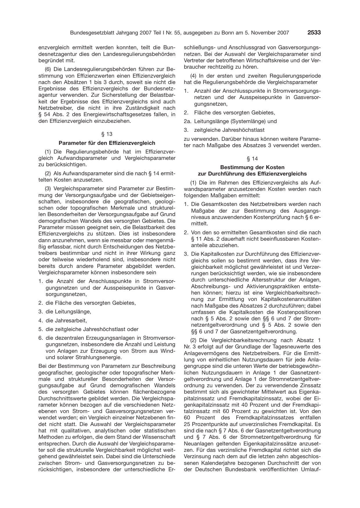 BGBl. 2007, Seite 2533 — Originalseite als Abbildung
