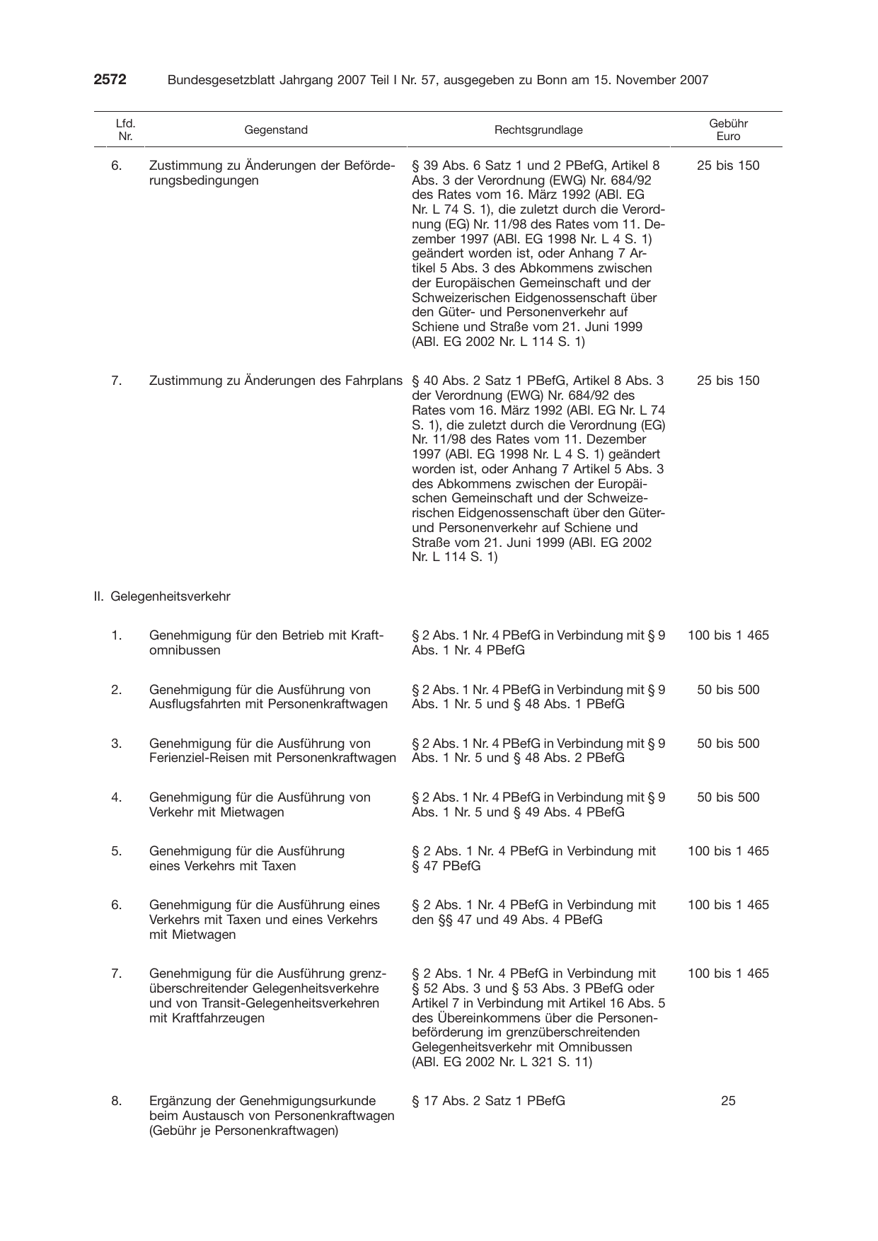 BGBl. 2007, Seite 2572 — Originalseite als Abbildung
