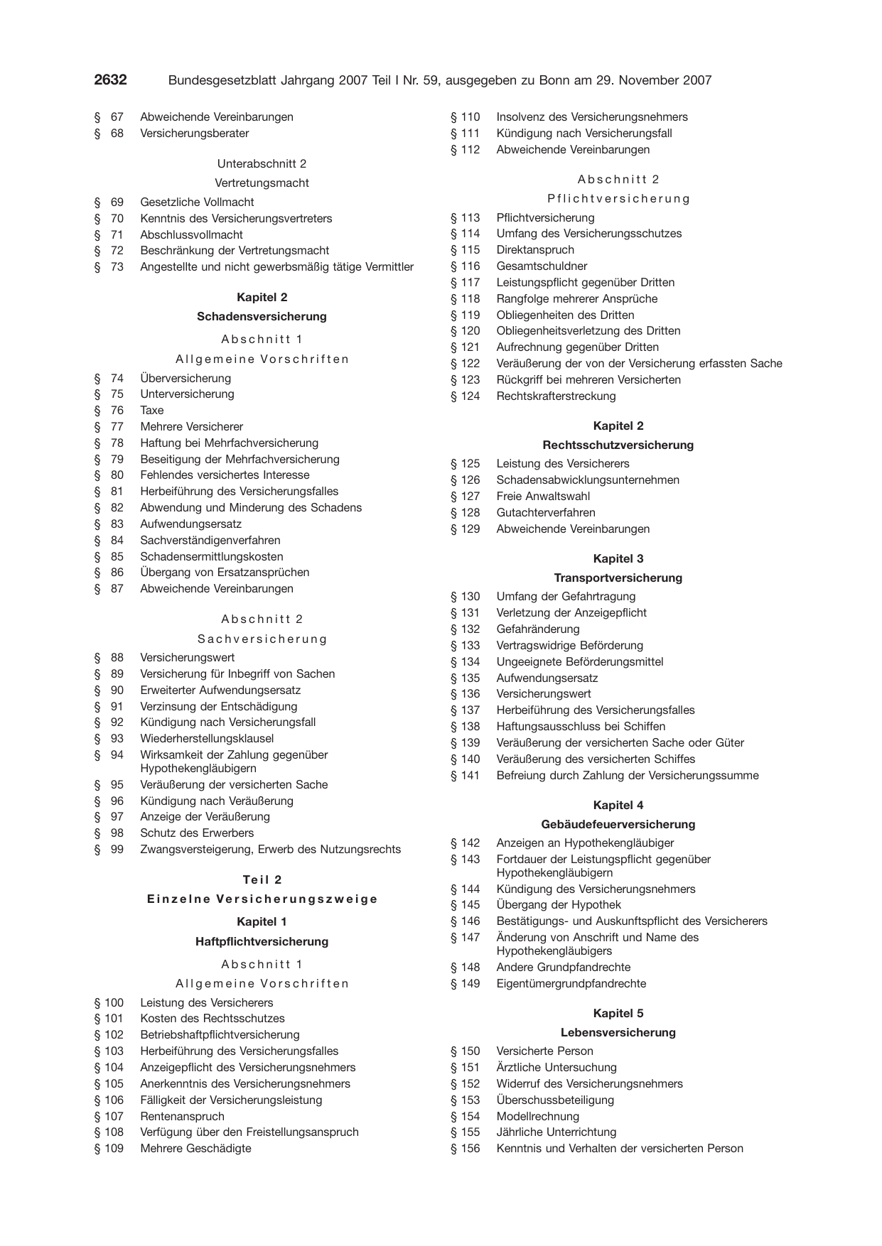 BGBl. 2007, Seite 2632 — Originalseite als Abbildung