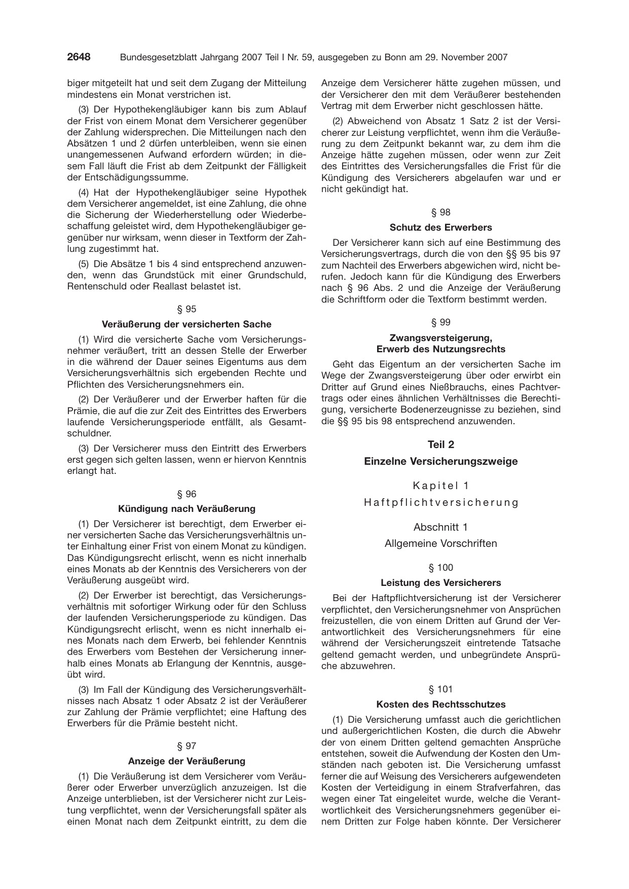 BGBl. 2007, Seite 2648 — Originalseite als Abbildung