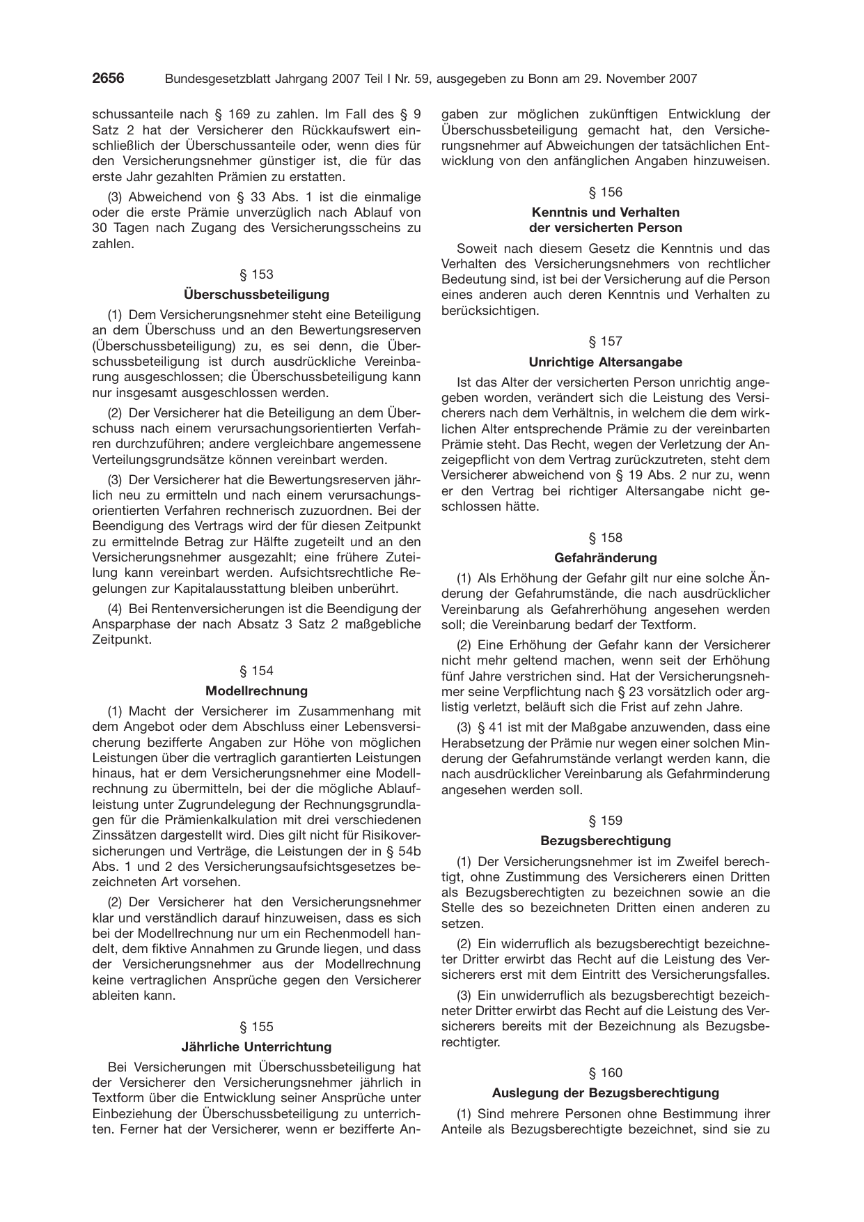 BGBl. 2007, Seite 2656 — Originalseite als Abbildung