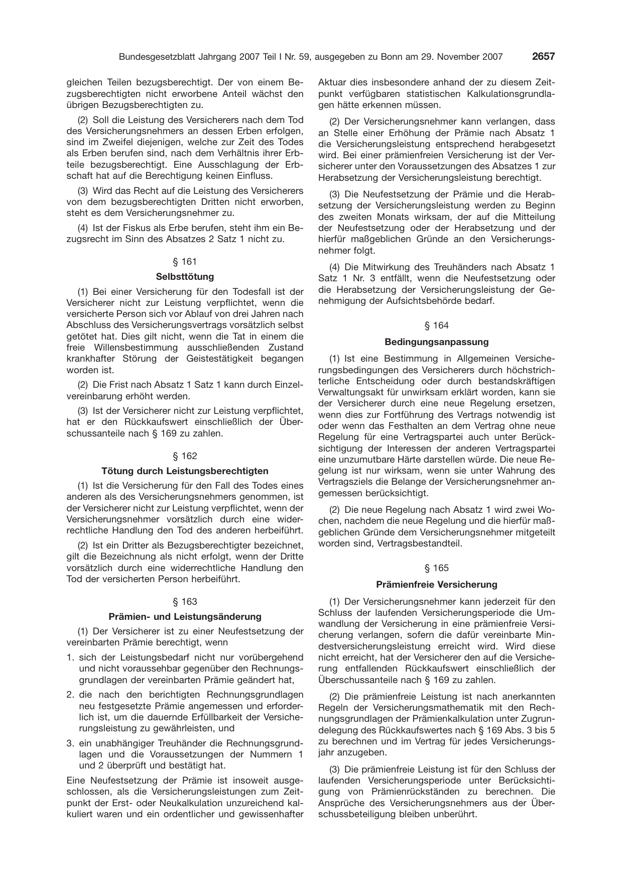 BGBl. 2007, Seite 2657 — Originalseite als Abbildung