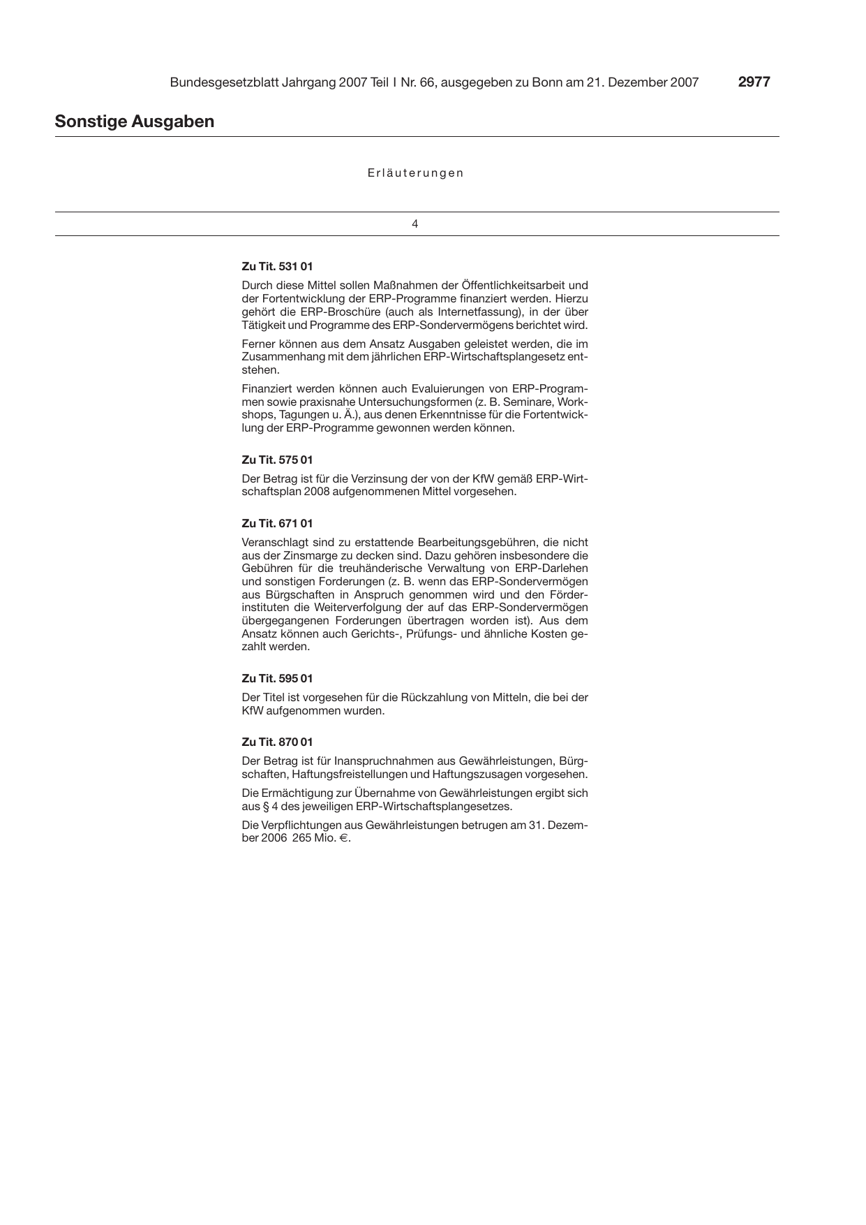 BGBl. 2007 — Originalseite als Abbildung
