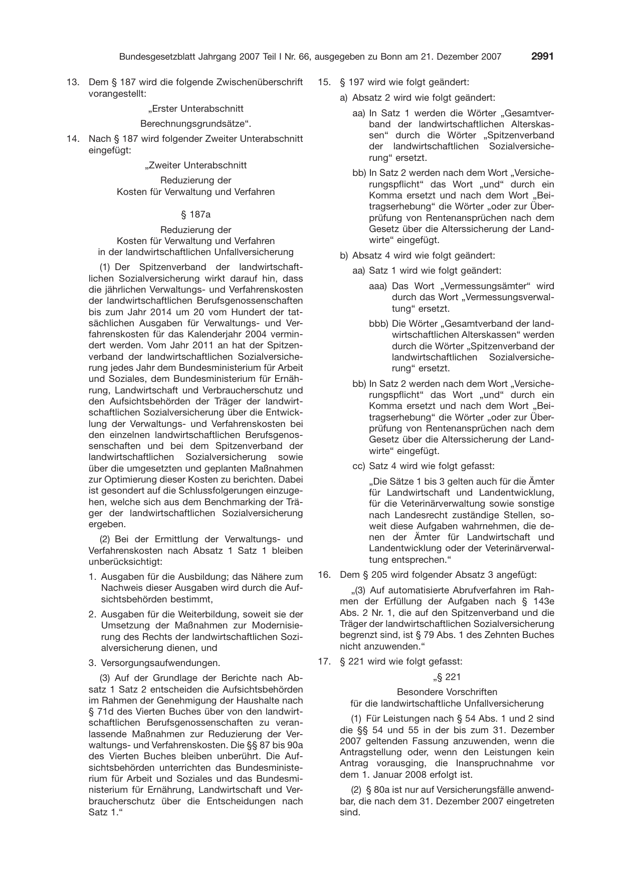BGBl. 2007 — Originalseite als Abbildung